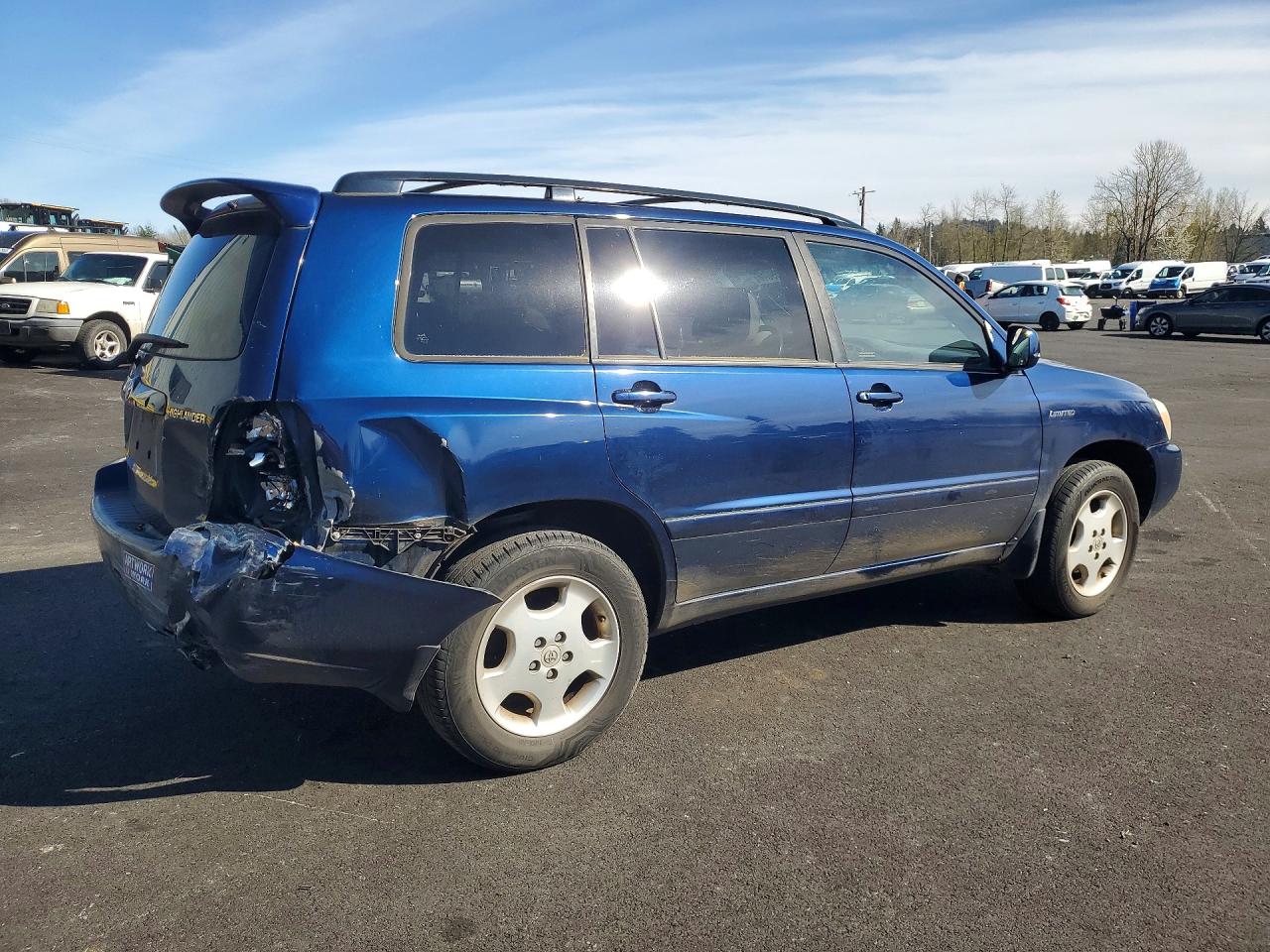 2006 Toyota Highlander Limited Blue vin: JTEEP21A960154666