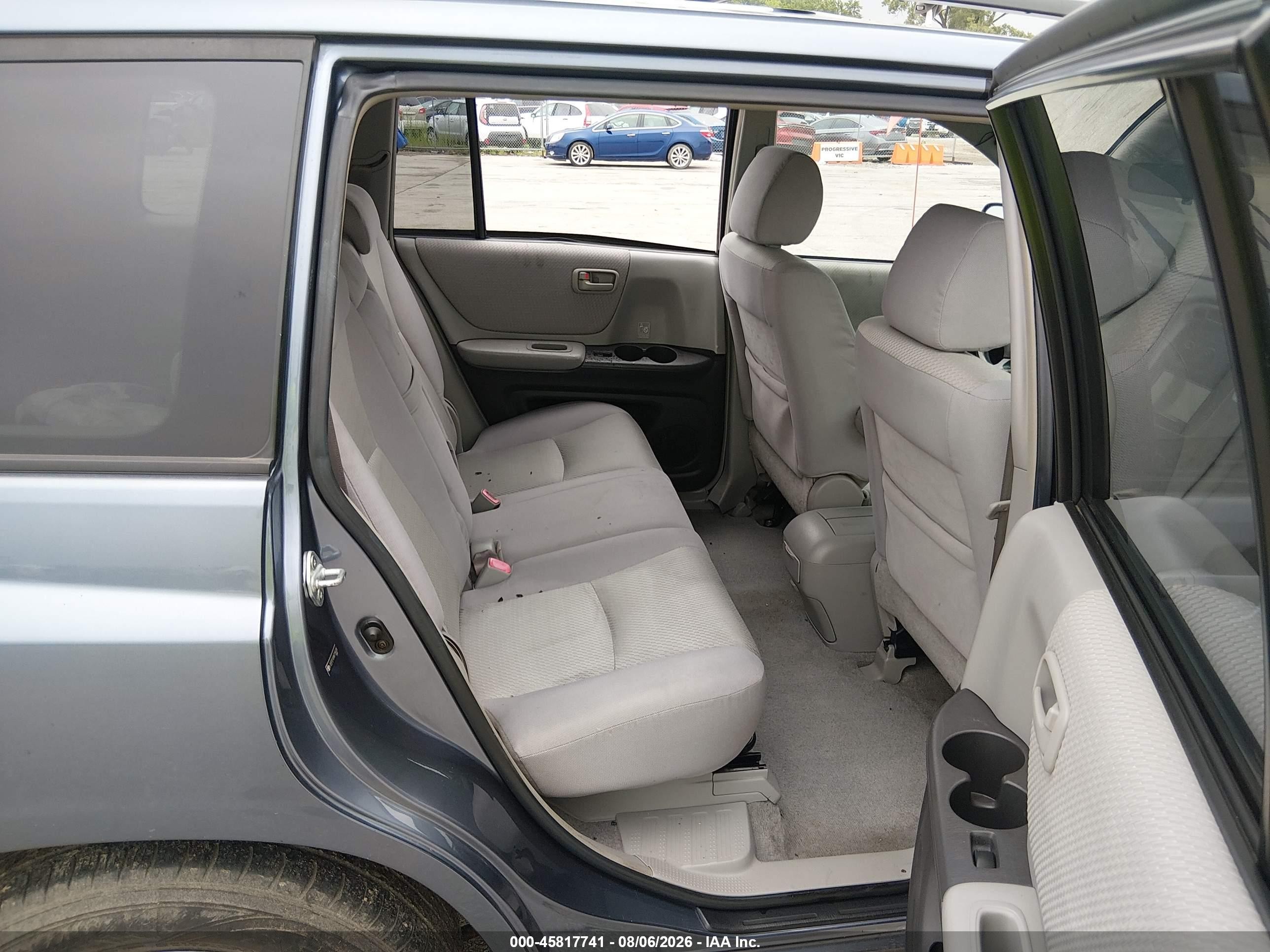 2006 Toyota Highlander V6 Blue vin: JTEEP21A960156028