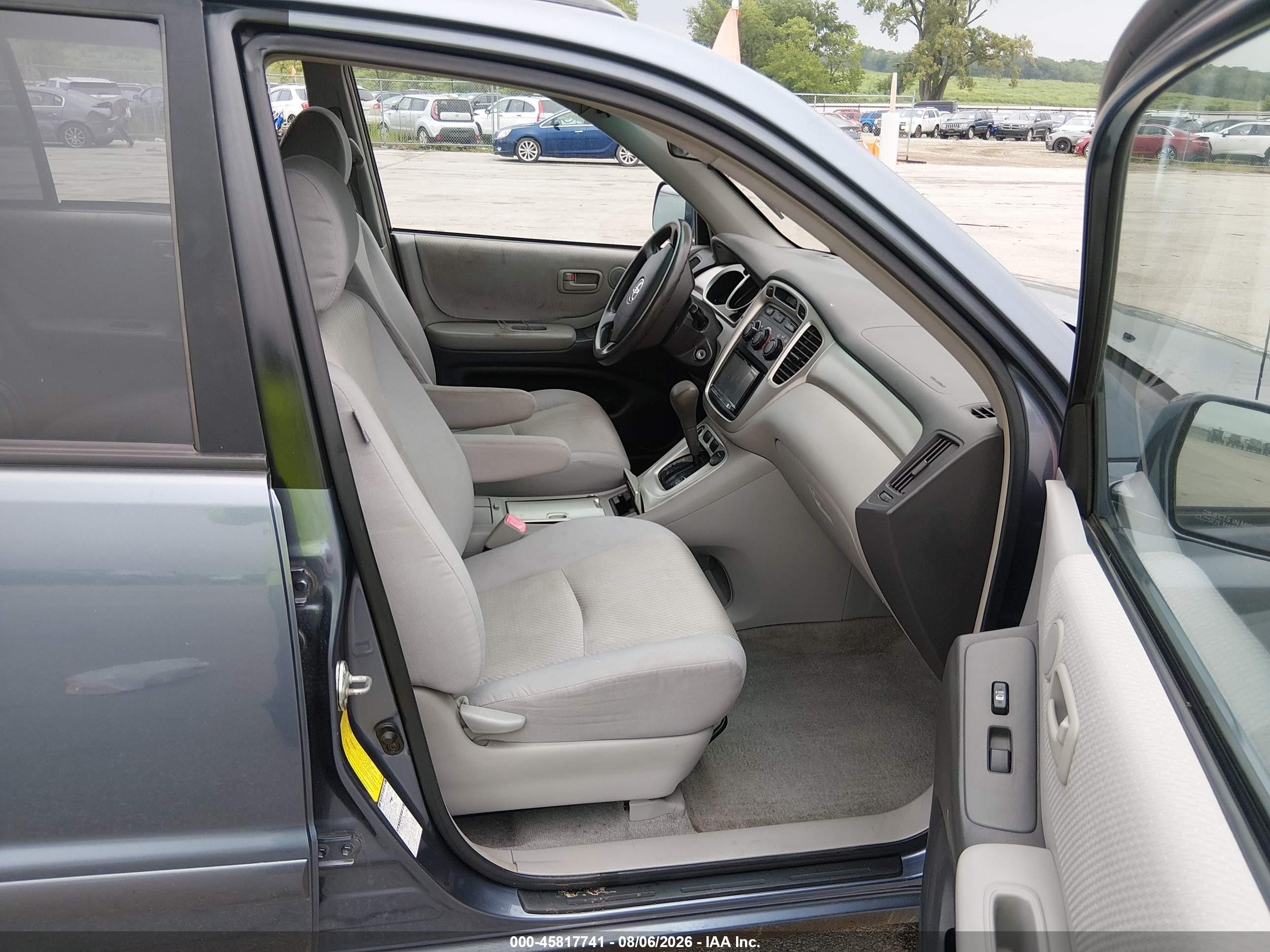 2006 Toyota Highlander V6 Blue vin: JTEEP21A960156028