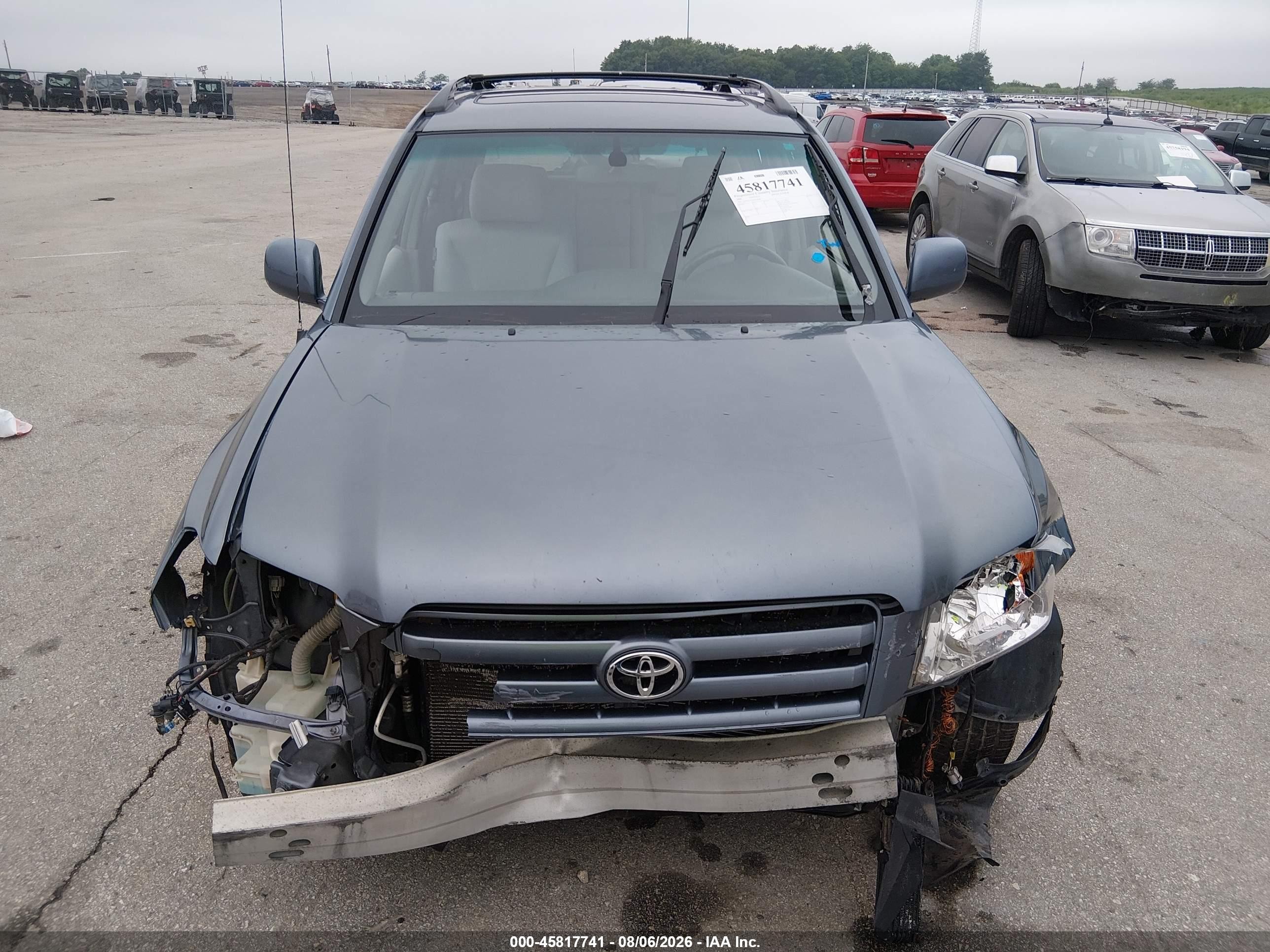 2006 Toyota Highlander V6 Blue vin: JTEEP21A960156028