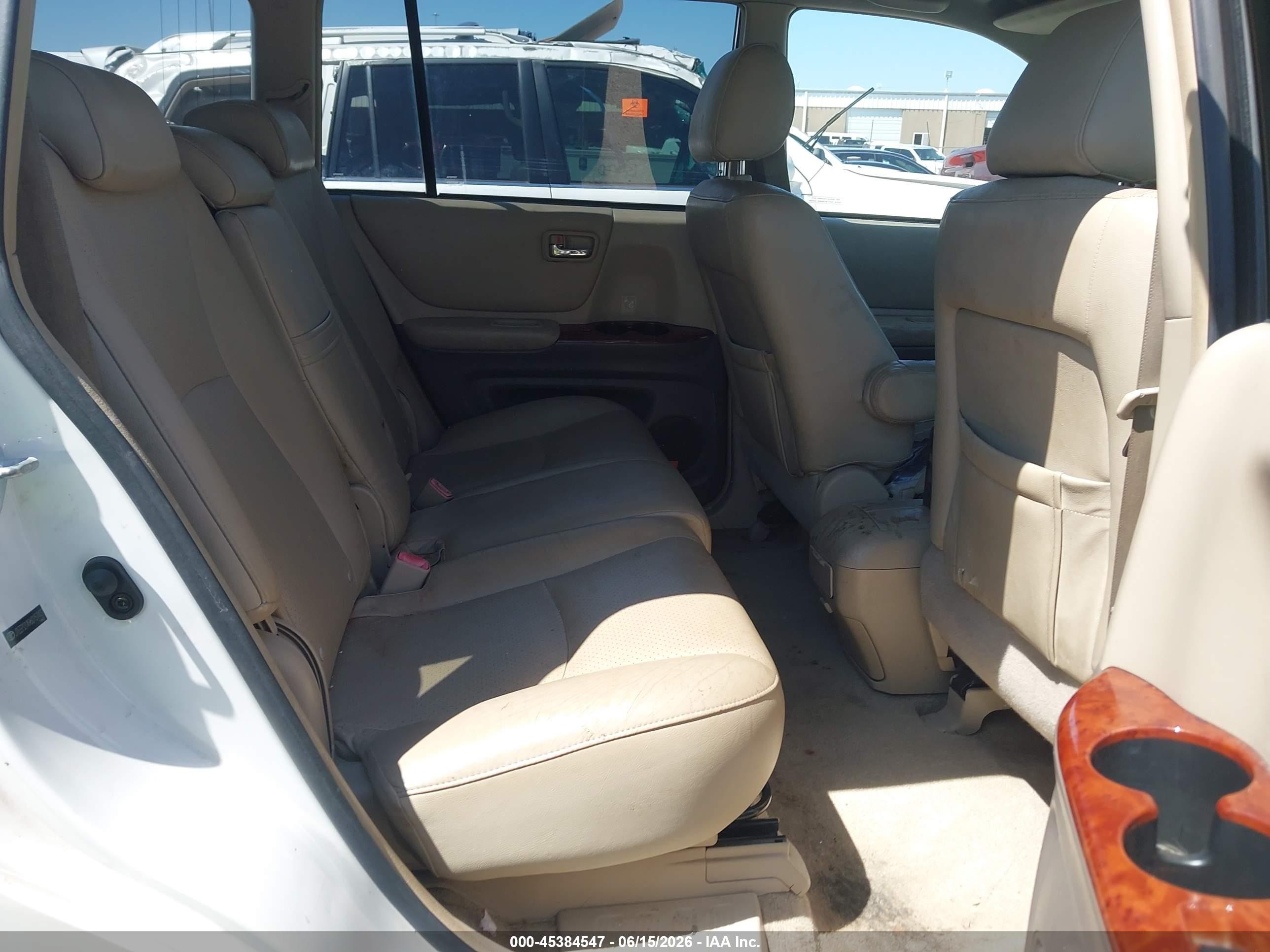 2006 Toyota Highlander Limited V6 White vin: JTEEP21A960157437
