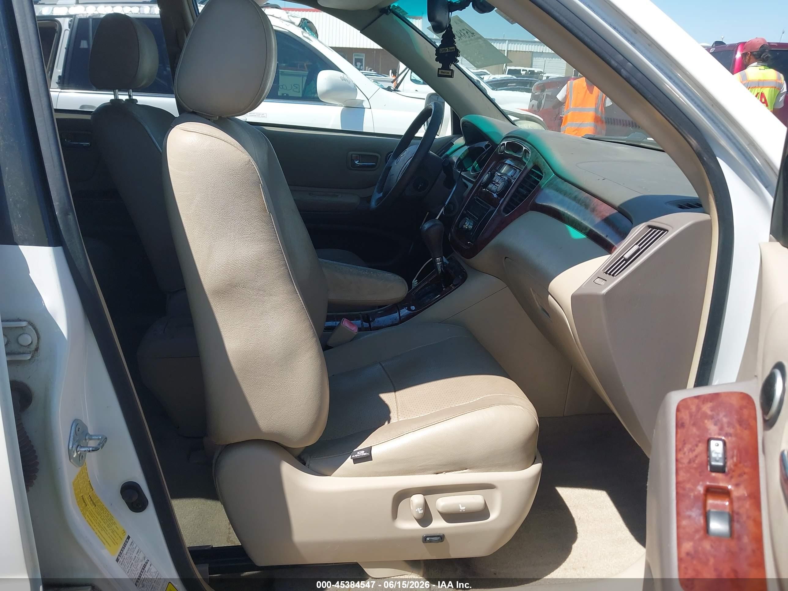 2006 Toyota Highlander Limited V6 White vin: JTEEP21A960157437