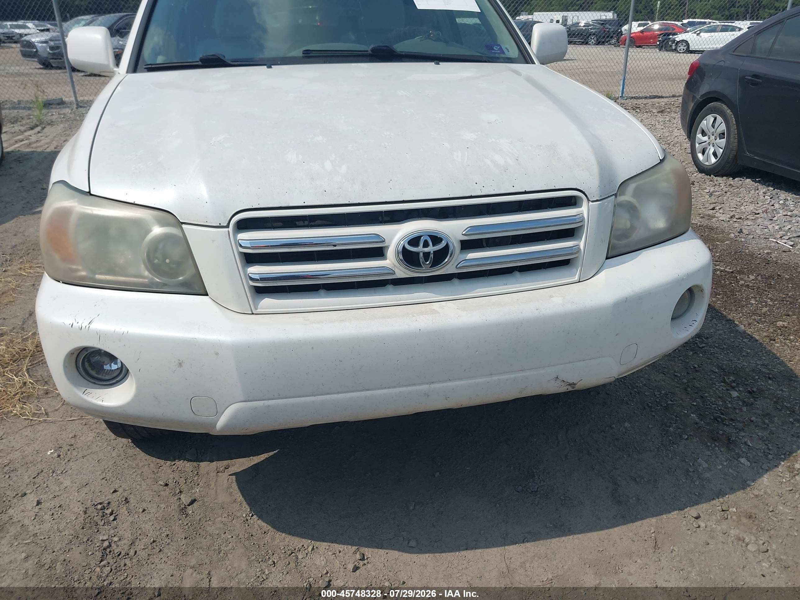2006 Toyota Highlander Sport V6 Yellow vin: JTEEP21A960168583