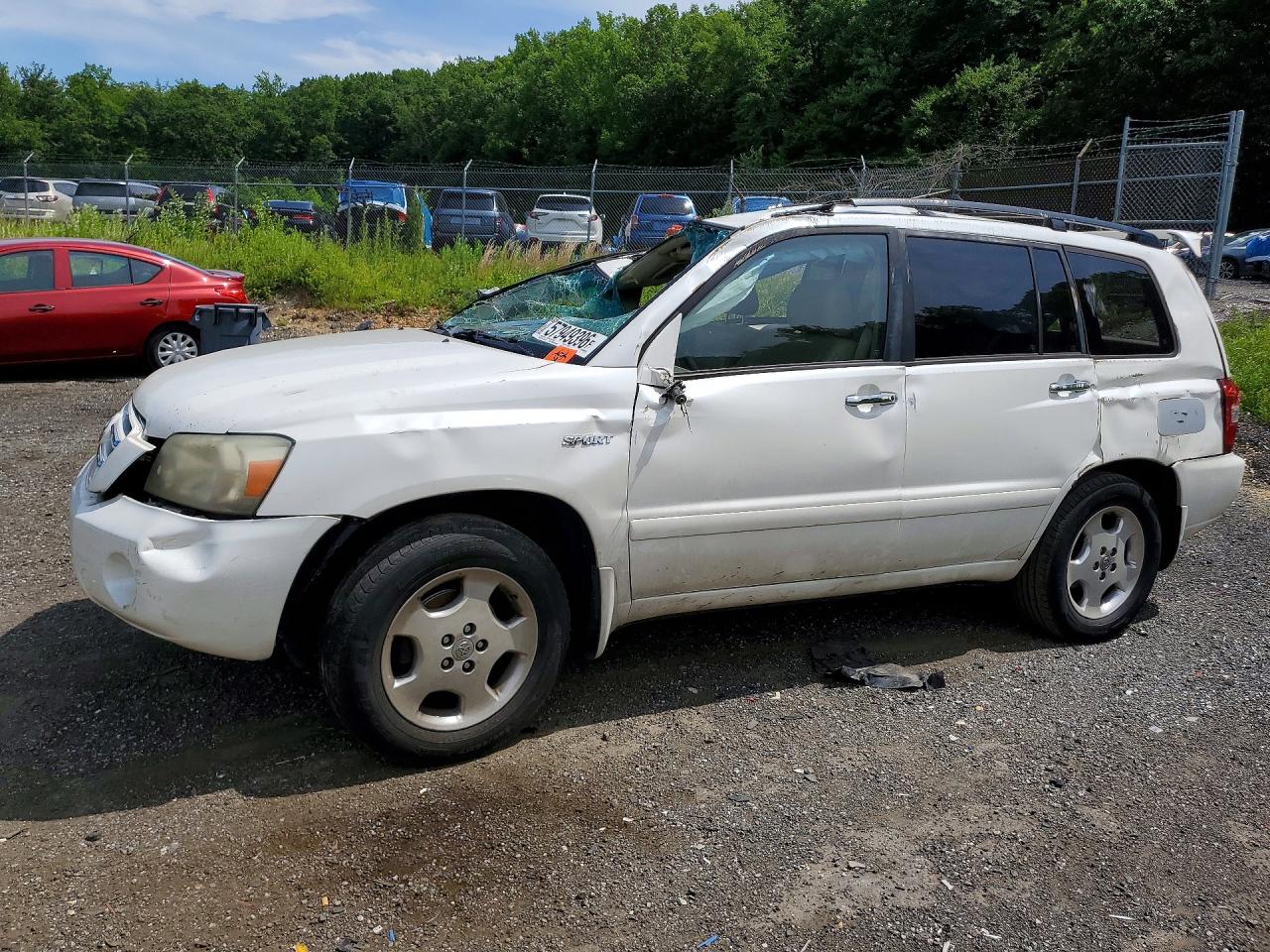 2006 Toyota Highlander Limited White vin: JTEEP21A960169989
