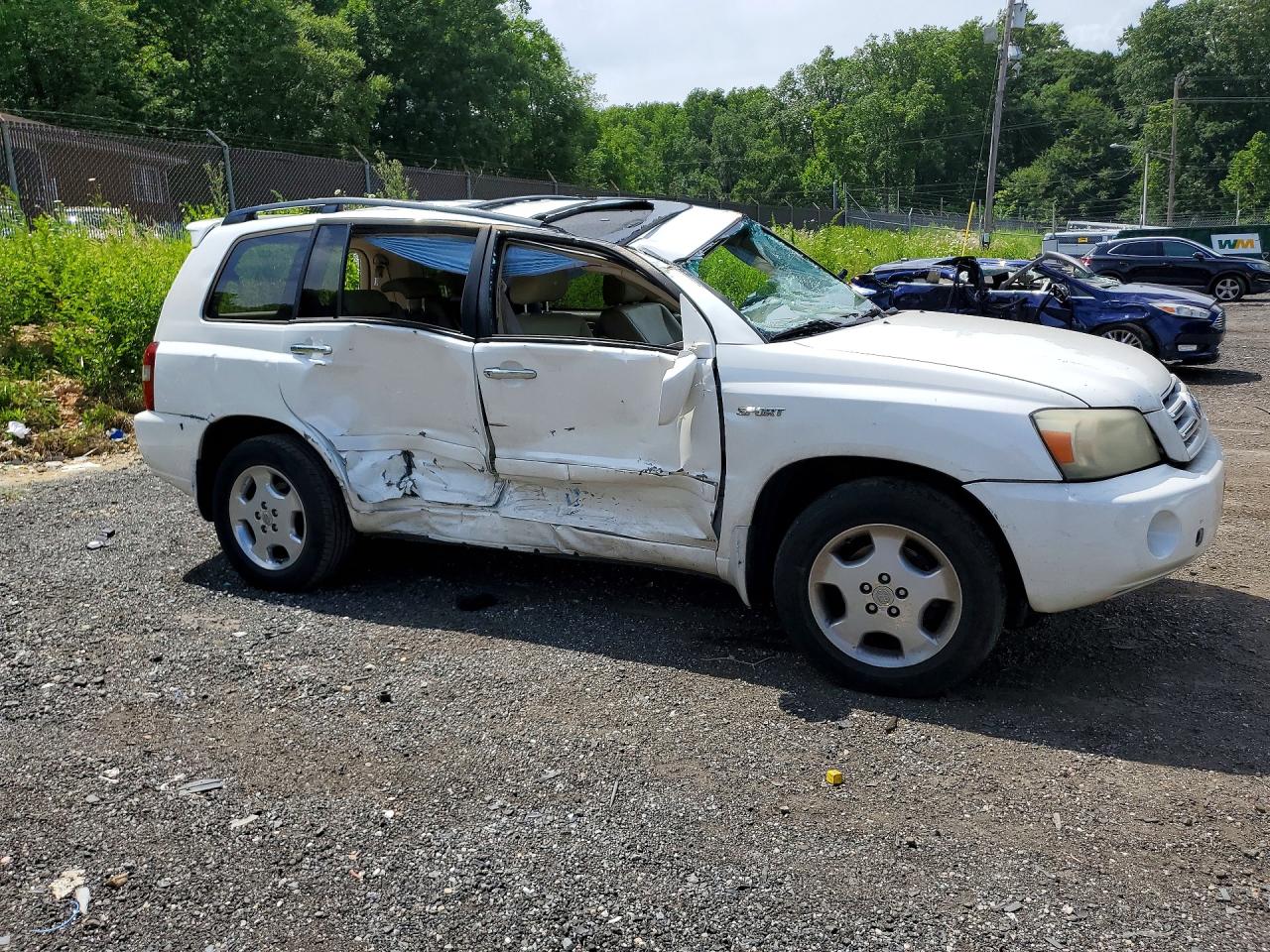 2006 Toyota Highlander Limited White vin: JTEEP21A960169989