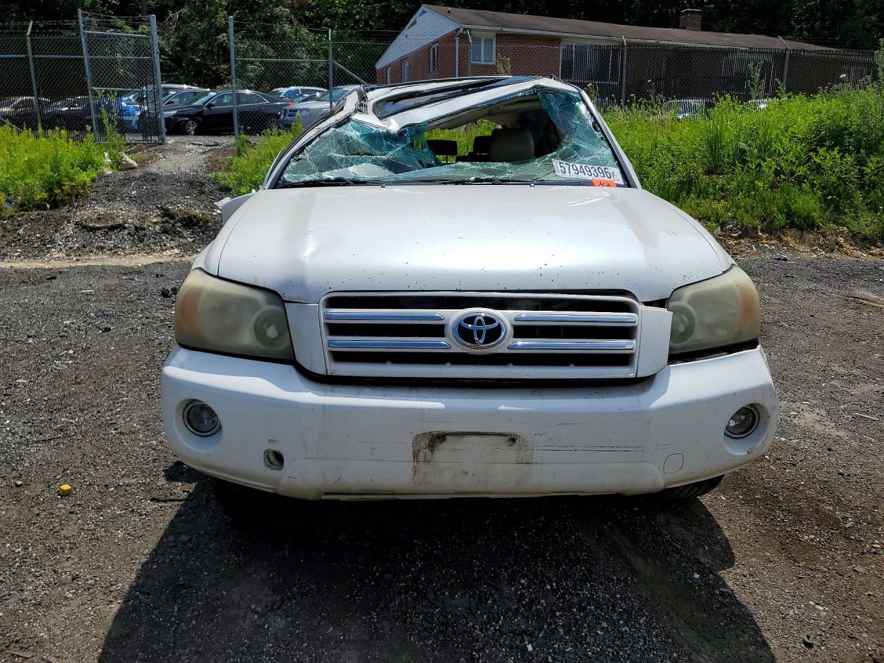 2006 Toyota Highlander Limited White vin: JTEEP21A960169989