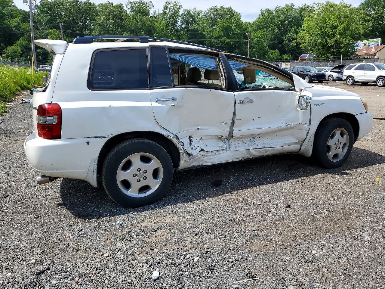 2006 Toyota Highlander Limited White vin: JTEEP21A960169989
