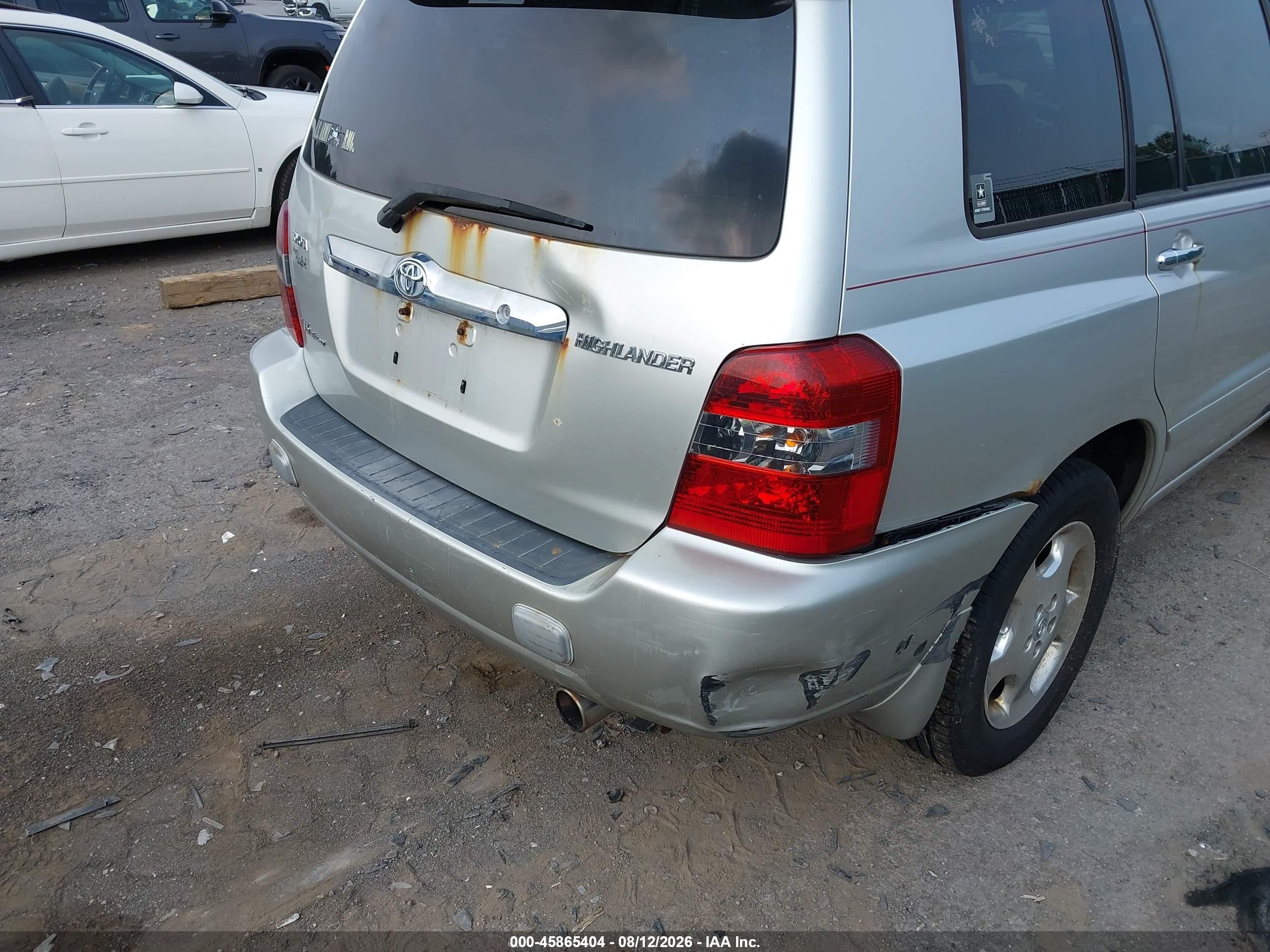 2006 Toyota Highlander Sport V6 Серебряный vin: JTEEP21A960176523
