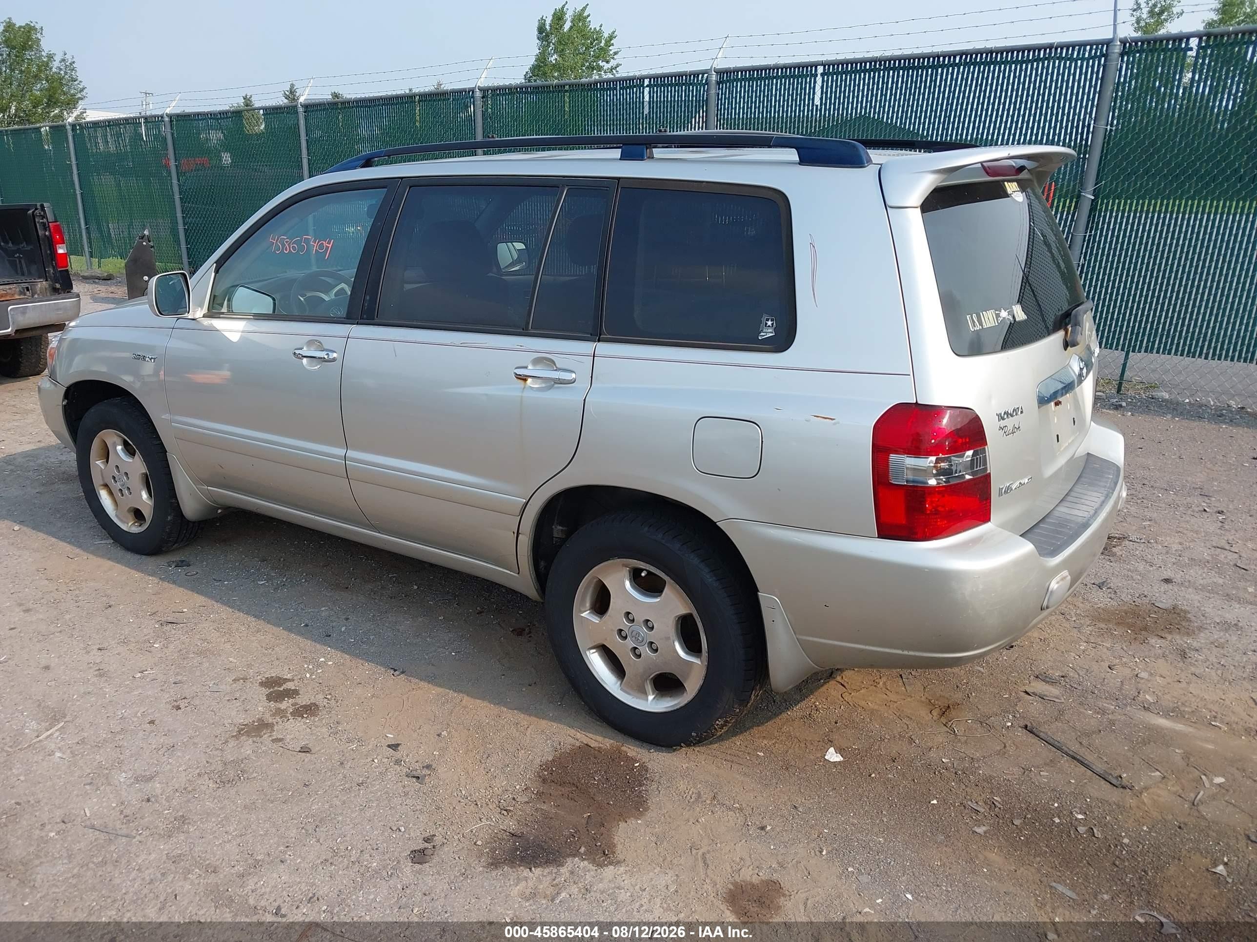2006 Toyota Highlander Sport V6 Серебряный vin: JTEEP21A960176523