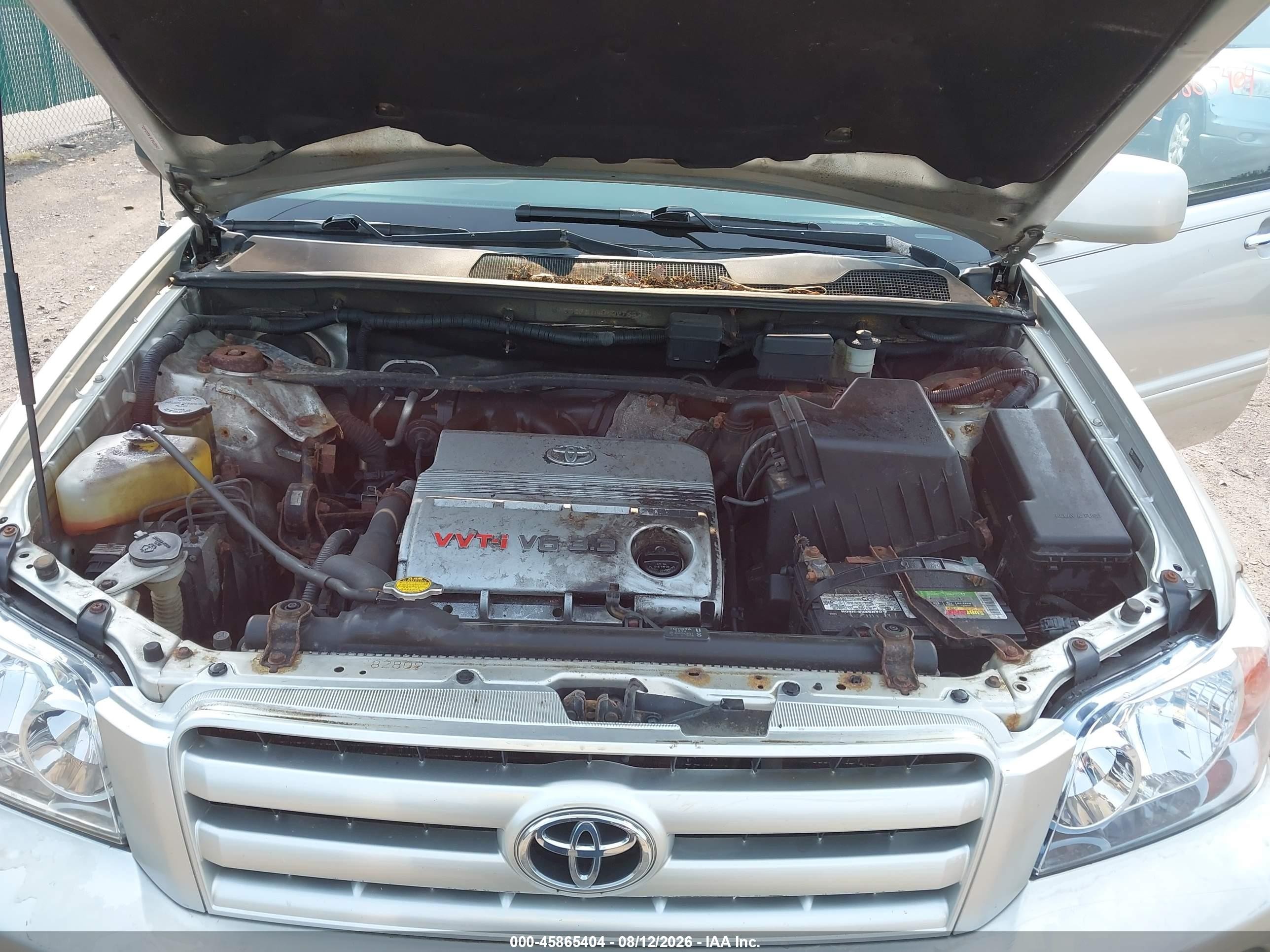 2006 Toyota Highlander Sport V6 Серебряный vin: JTEEP21A960176523