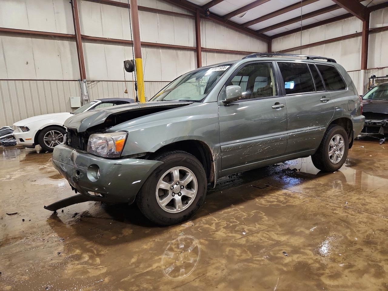 2006 Toyota Highlander Limited Green vin: JTEEP21A960183634