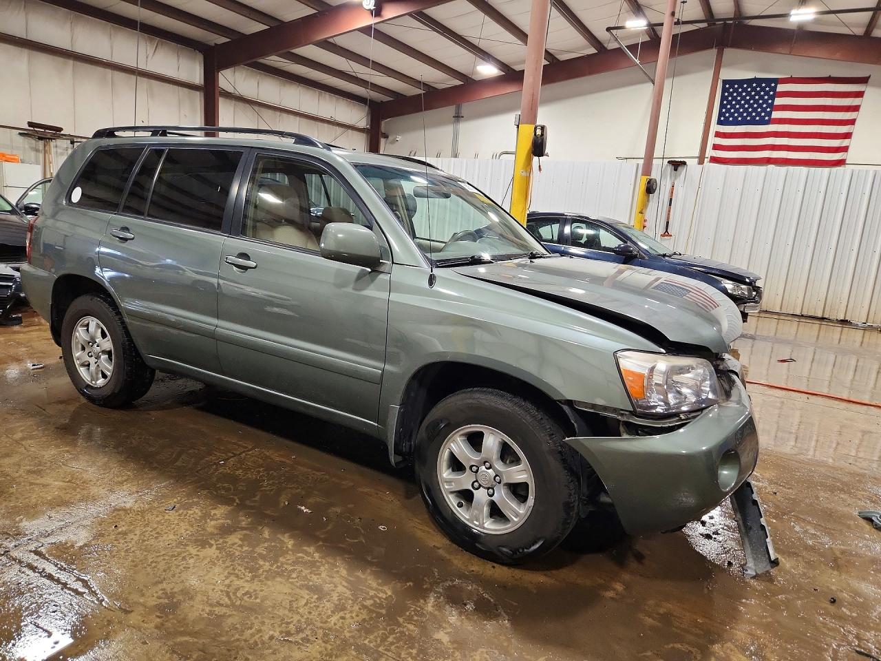 2006 Toyota Highlander Limited Green vin: JTEEP21A960183634