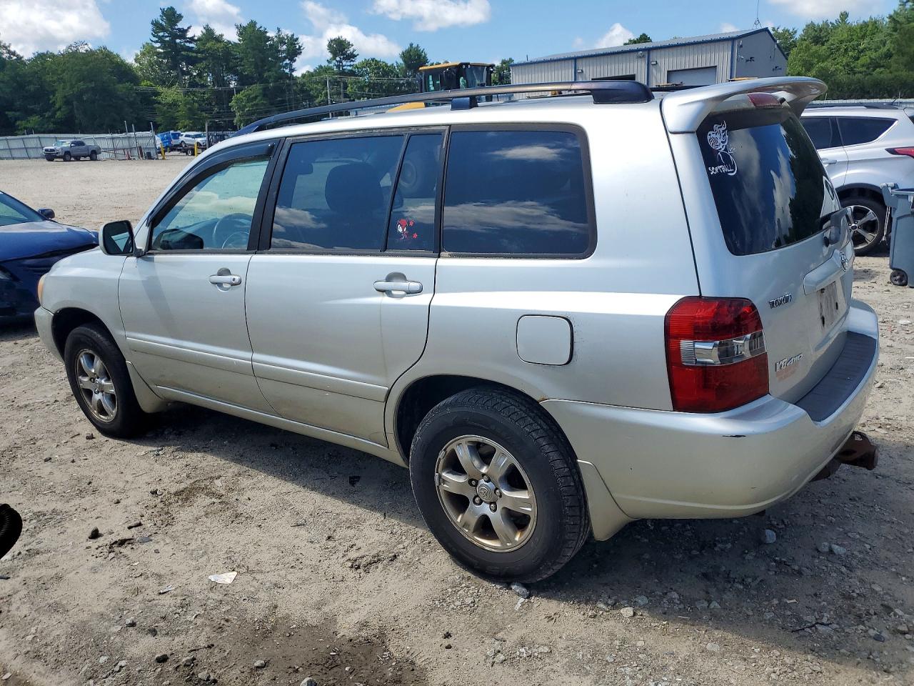 2007 Toyota Highlander Base Серебряный vin: JTEEP21A970204256