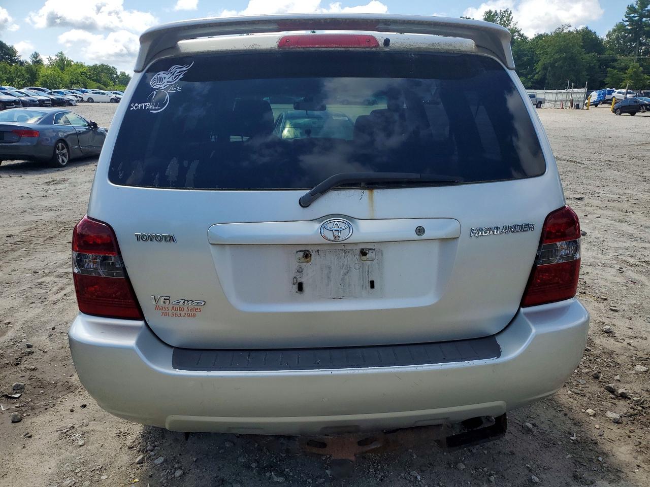 2007 Toyota Highlander Base Серебряный vin: JTEEP21A970204256