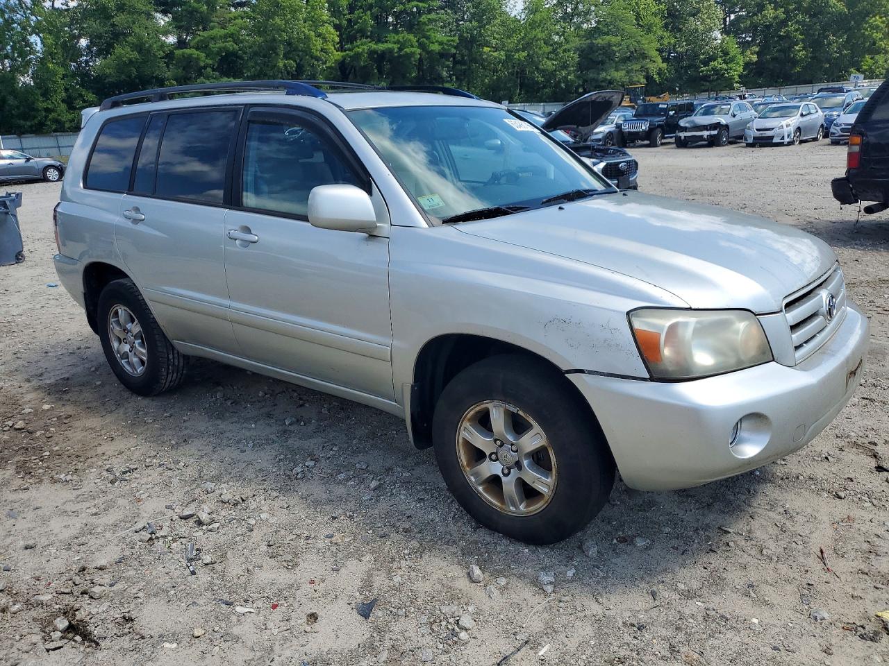 2007 Toyota Highlander Base Серебряный vin: JTEEP21A970204256