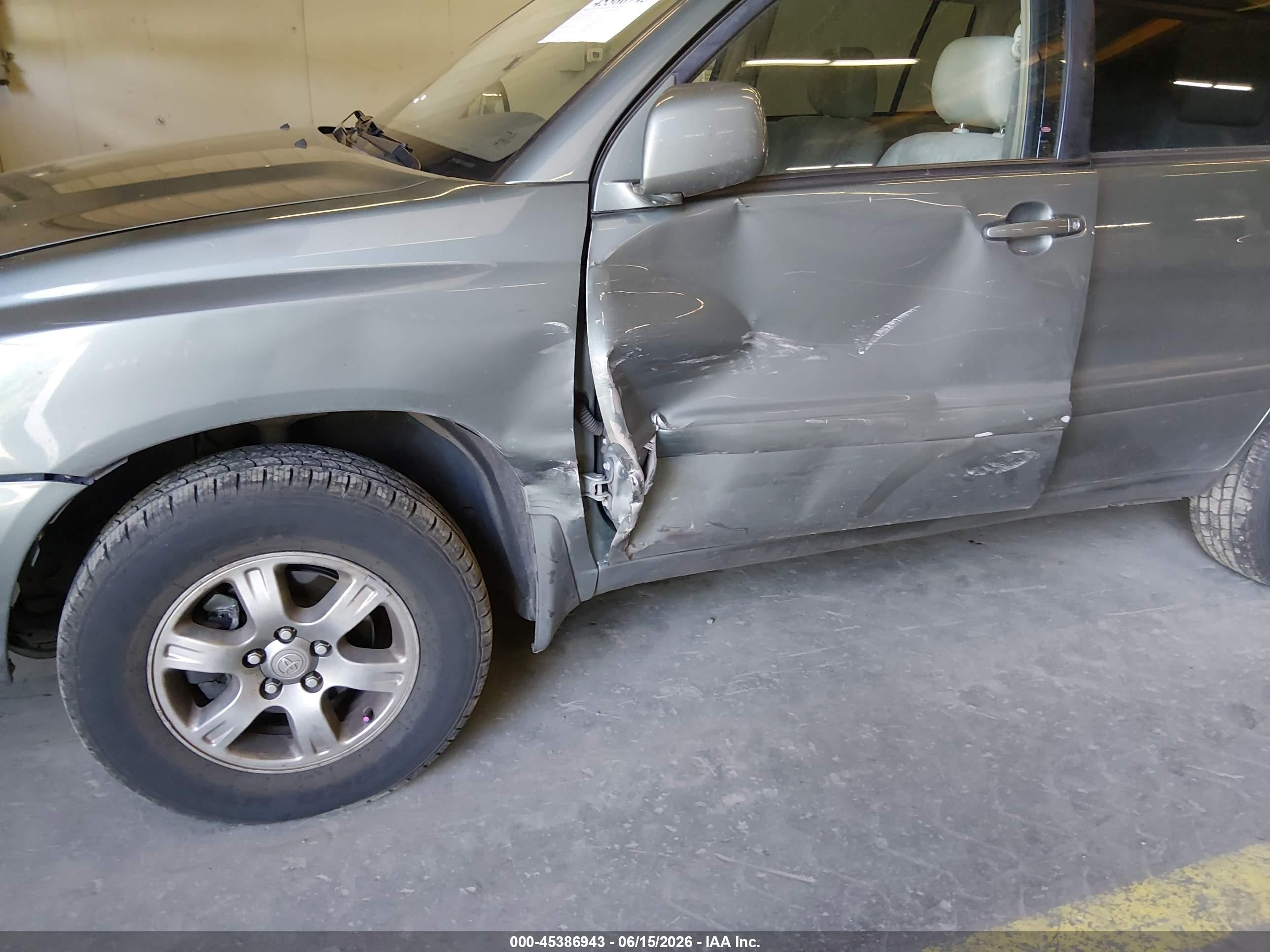 2004 Toyota Highlander V6 Green vin: JTEEP21AX40005874