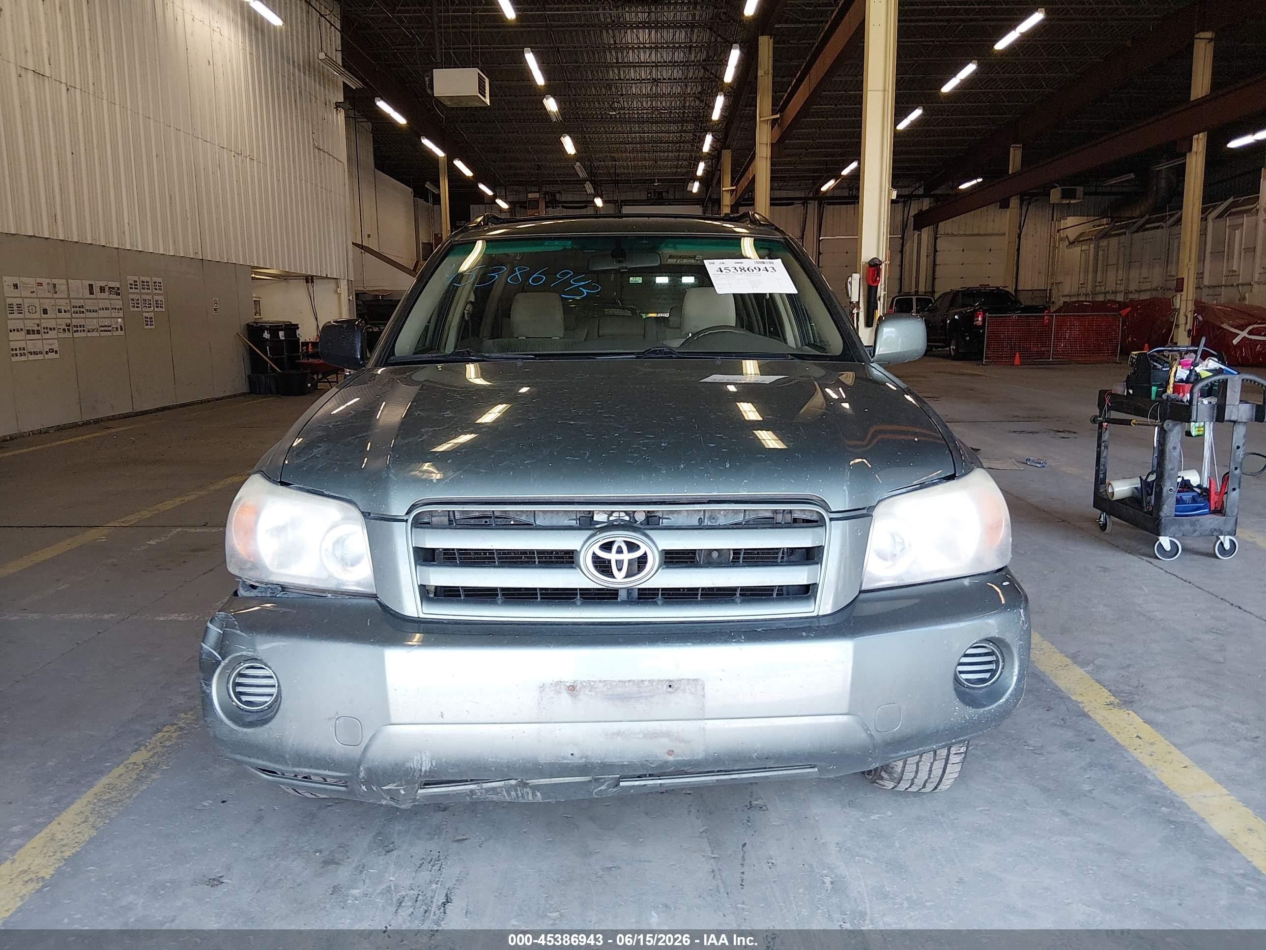 2004 Toyota Highlander V6 Green vin: JTEEP21AX40005874