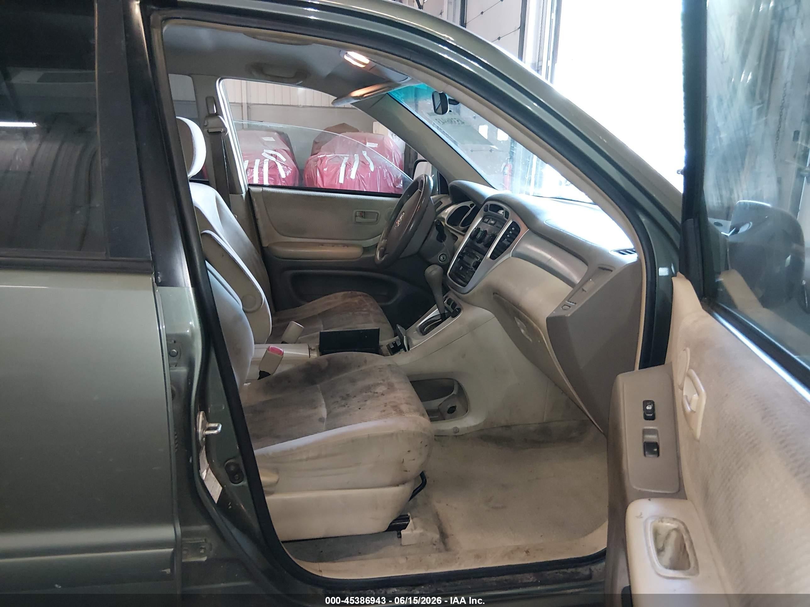 2004 Toyota Highlander V6 Green vin: JTEEP21AX40005874