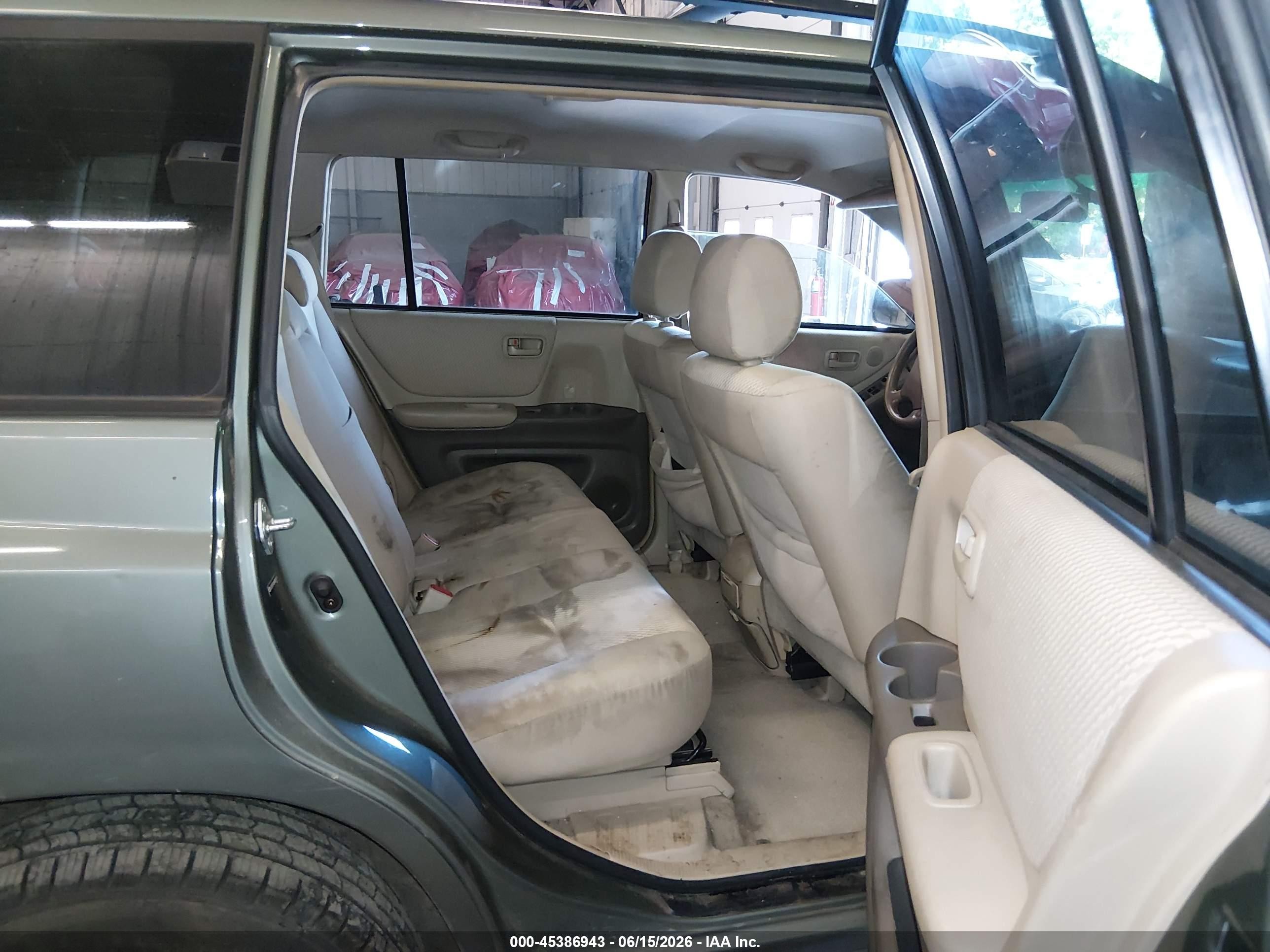 2004 Toyota Highlander V6 Green vin: JTEEP21AX40005874