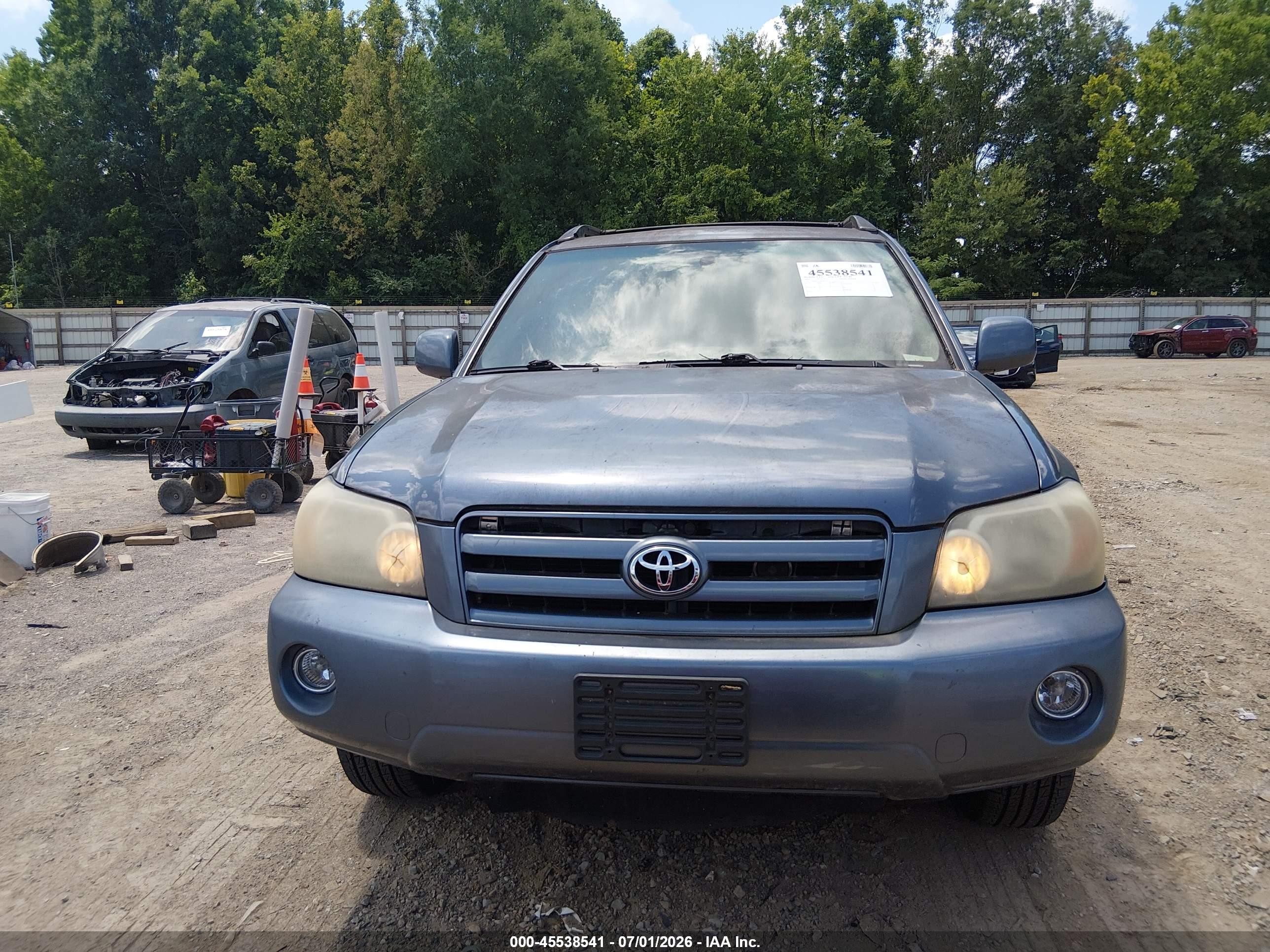 2004 Toyota Highlander Limited V6 Blue vin: JTEEP21AX40006703