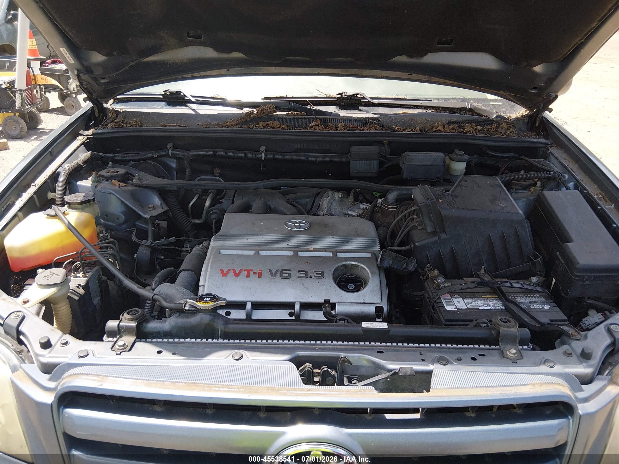 2004 Toyota Highlander Limited V6 Blue vin: JTEEP21AX40006703
