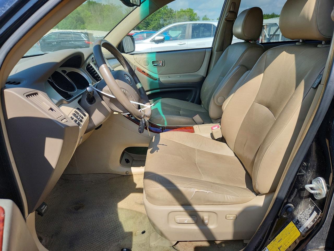 2004 Toyota Highlander Limited Black vin: JTEEP21AX40028166