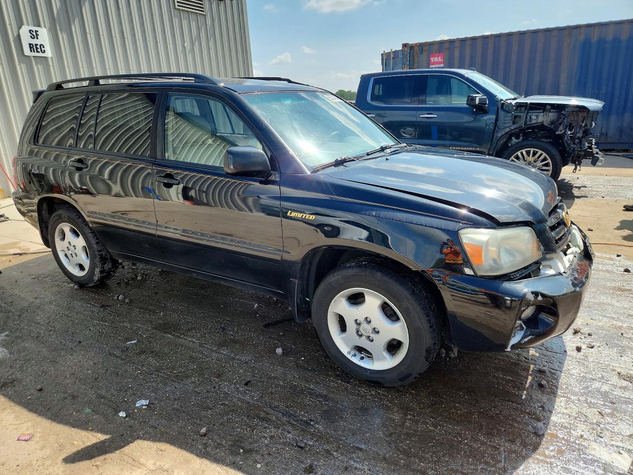 2004 Toyota Highlander Limited Black vin: JTEEP21AX40028166