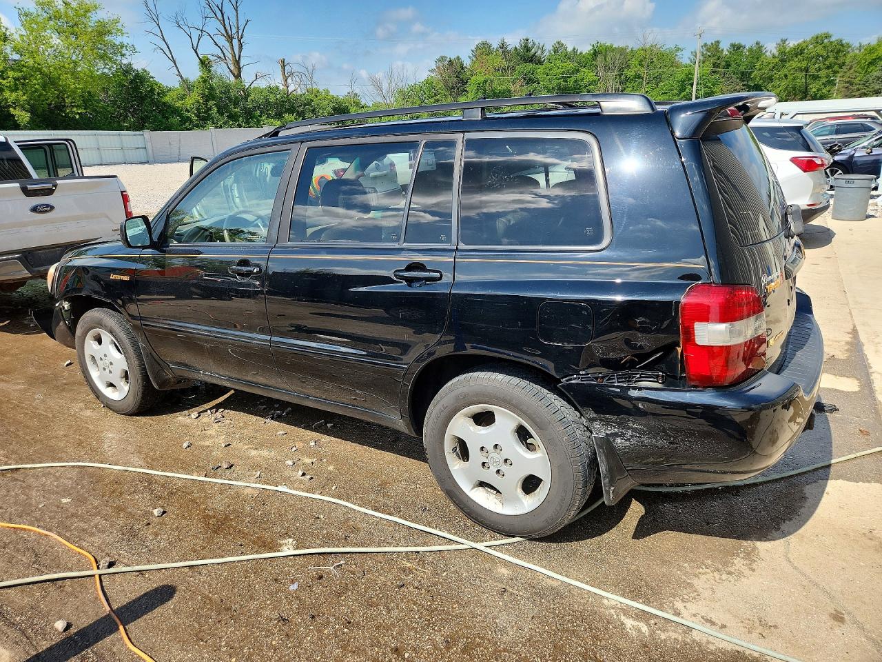 2004 Toyota Highlander Limited Black vin: JTEEP21AX40028166