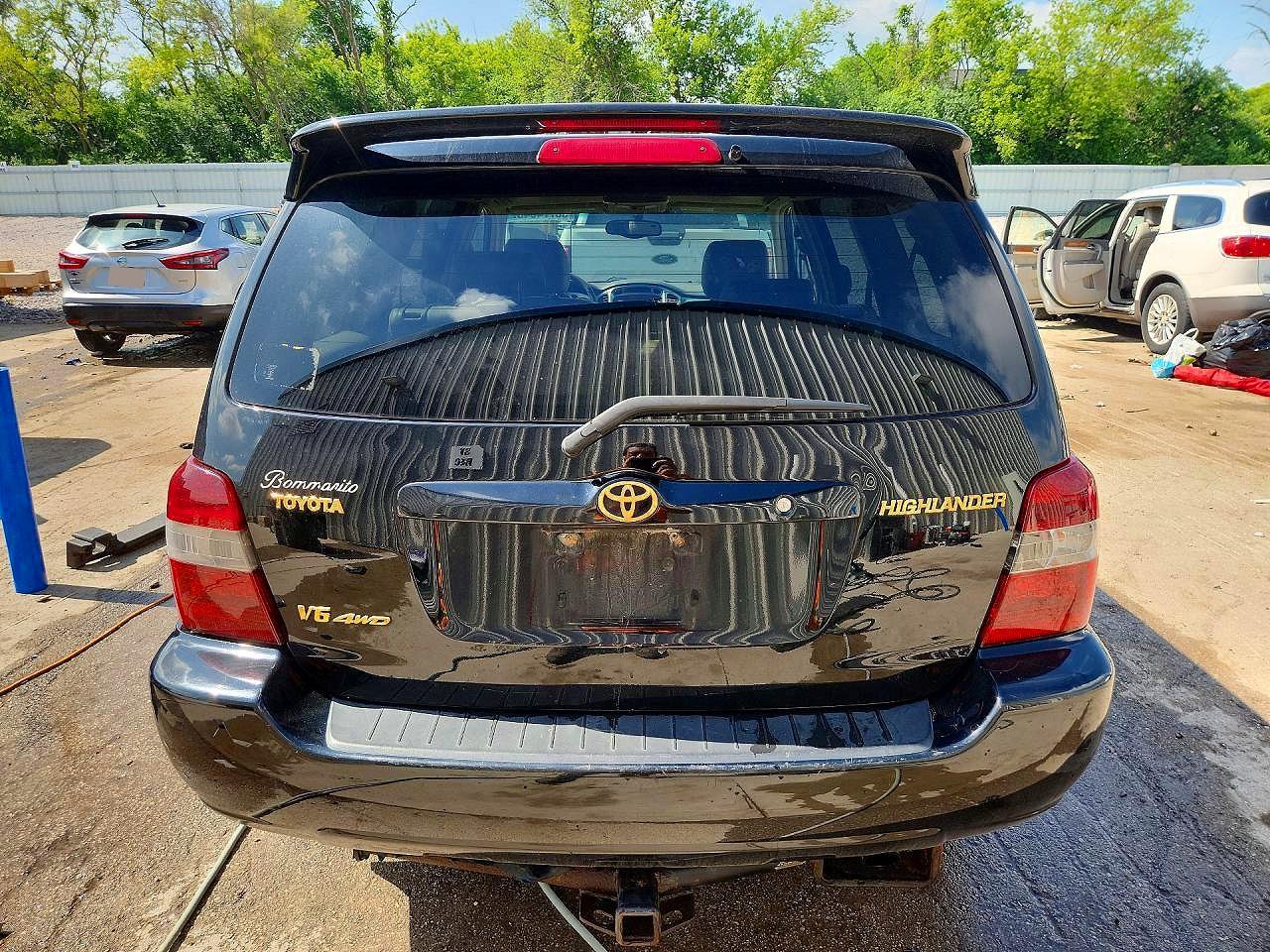 2004 Toyota Highlander Limited Black vin: JTEEP21AX40028166