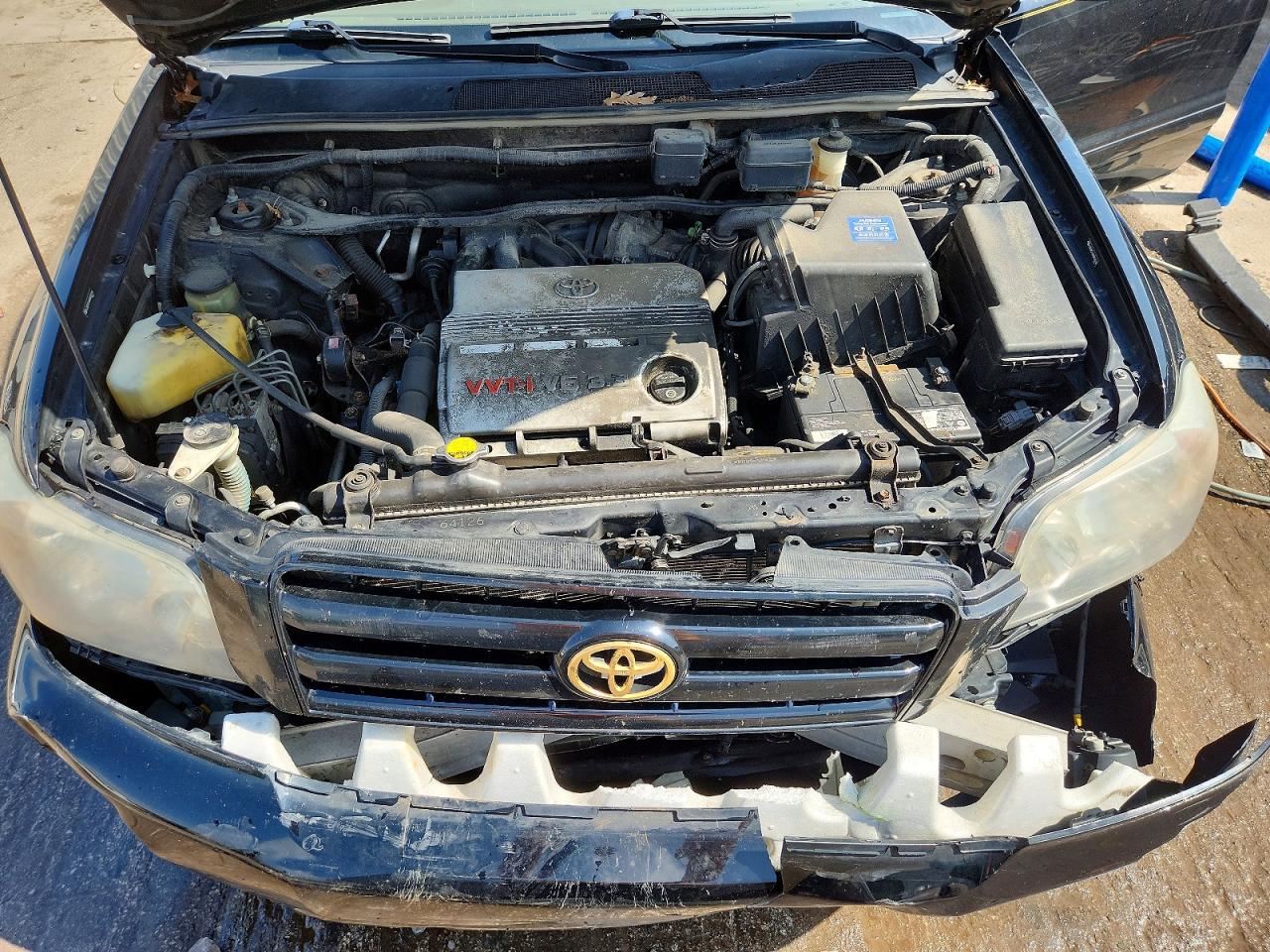 2004 Toyota Highlander Limited Black vin: JTEEP21AX40028166