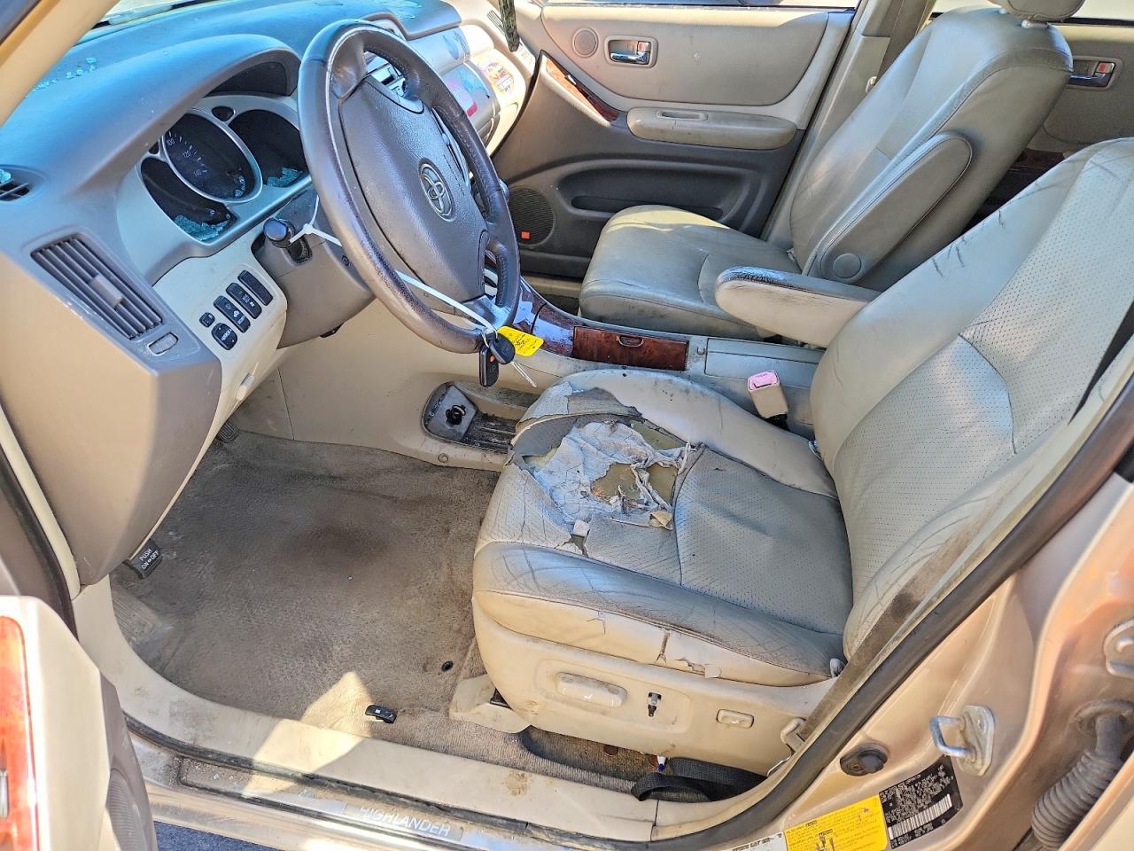 2004 Toyota Highlander Limited Tan vin: JTEEP21AX40038390