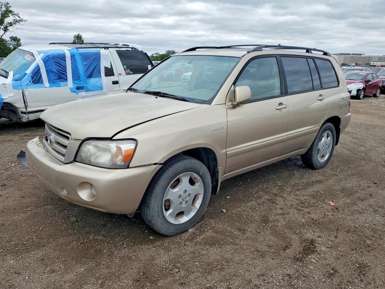 2004 Toyota Highlander Limited Gold vin: JTEEP21AX40042844