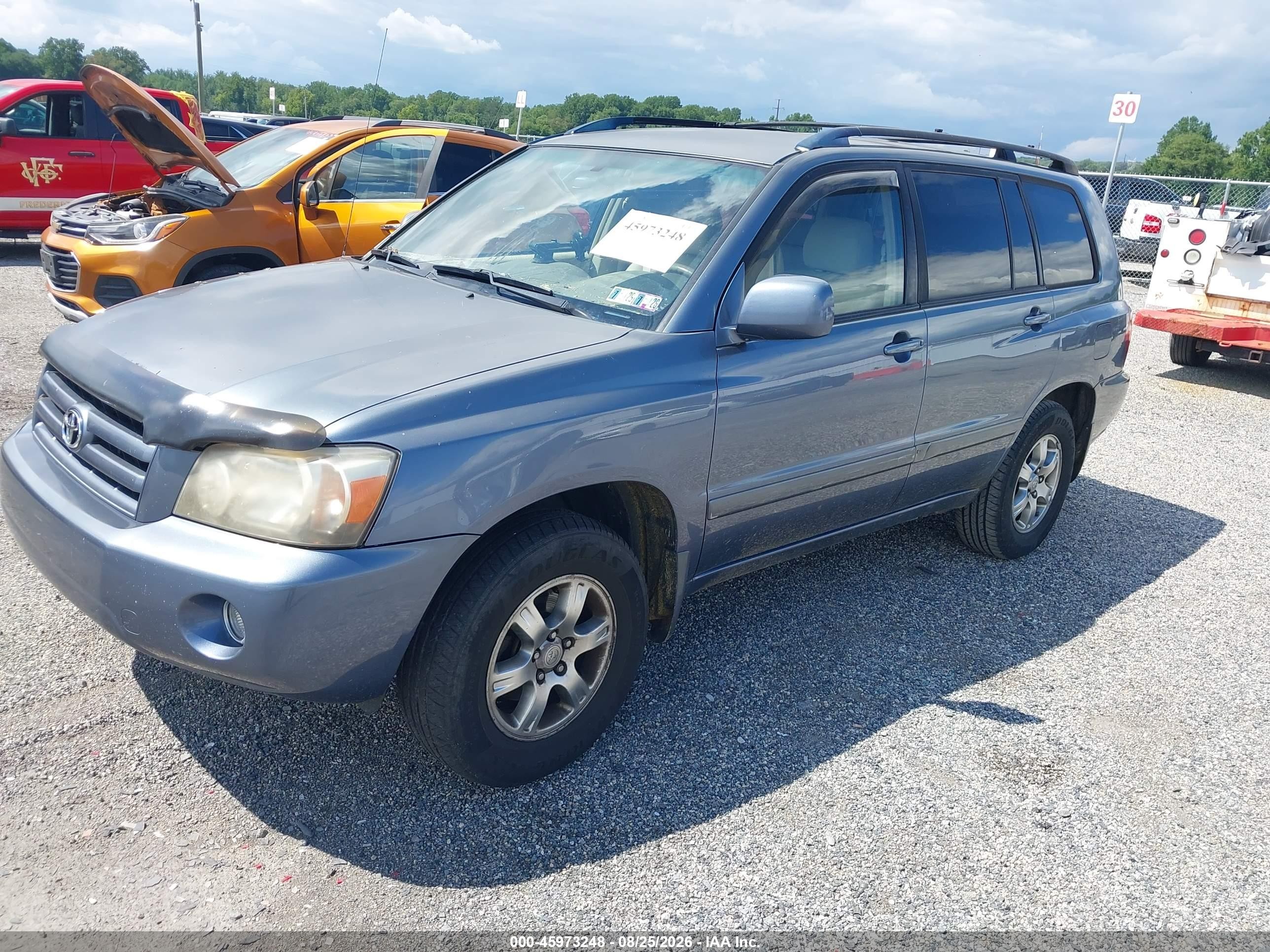 2004 Toyota Highlander V6 Синий vin: JTEEP21AX40053150