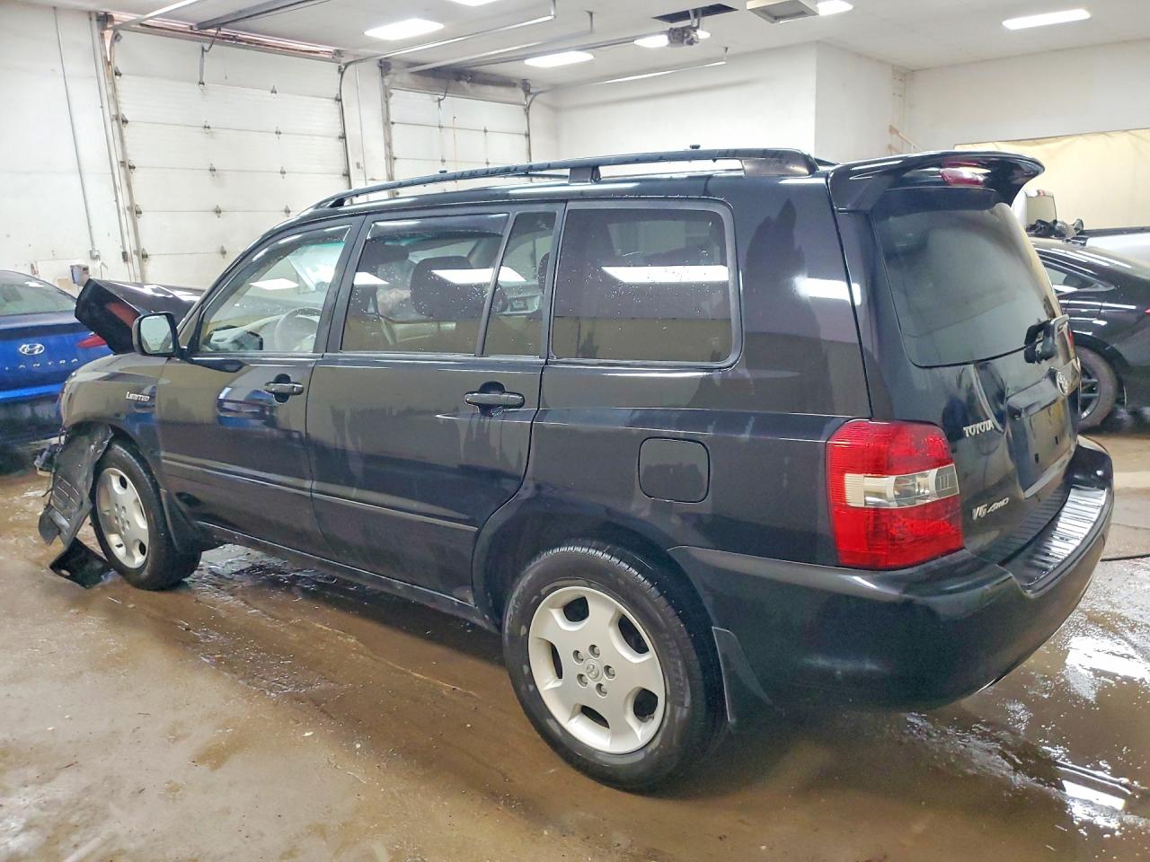 2004 Toyota Highlander Limited Black vin: JTEEP21AX40054587