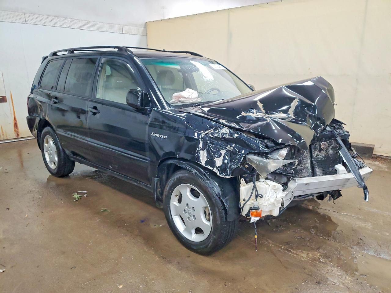 2004 Toyota Highlander Limited Black vin: JTEEP21AX40054587