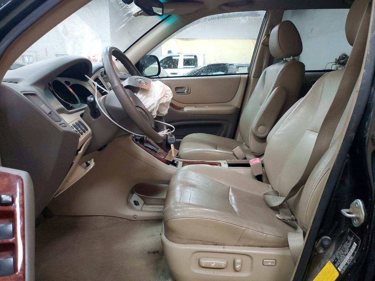 2004 Toyota Highlander Limited Black vin: JTEEP21AX40054587