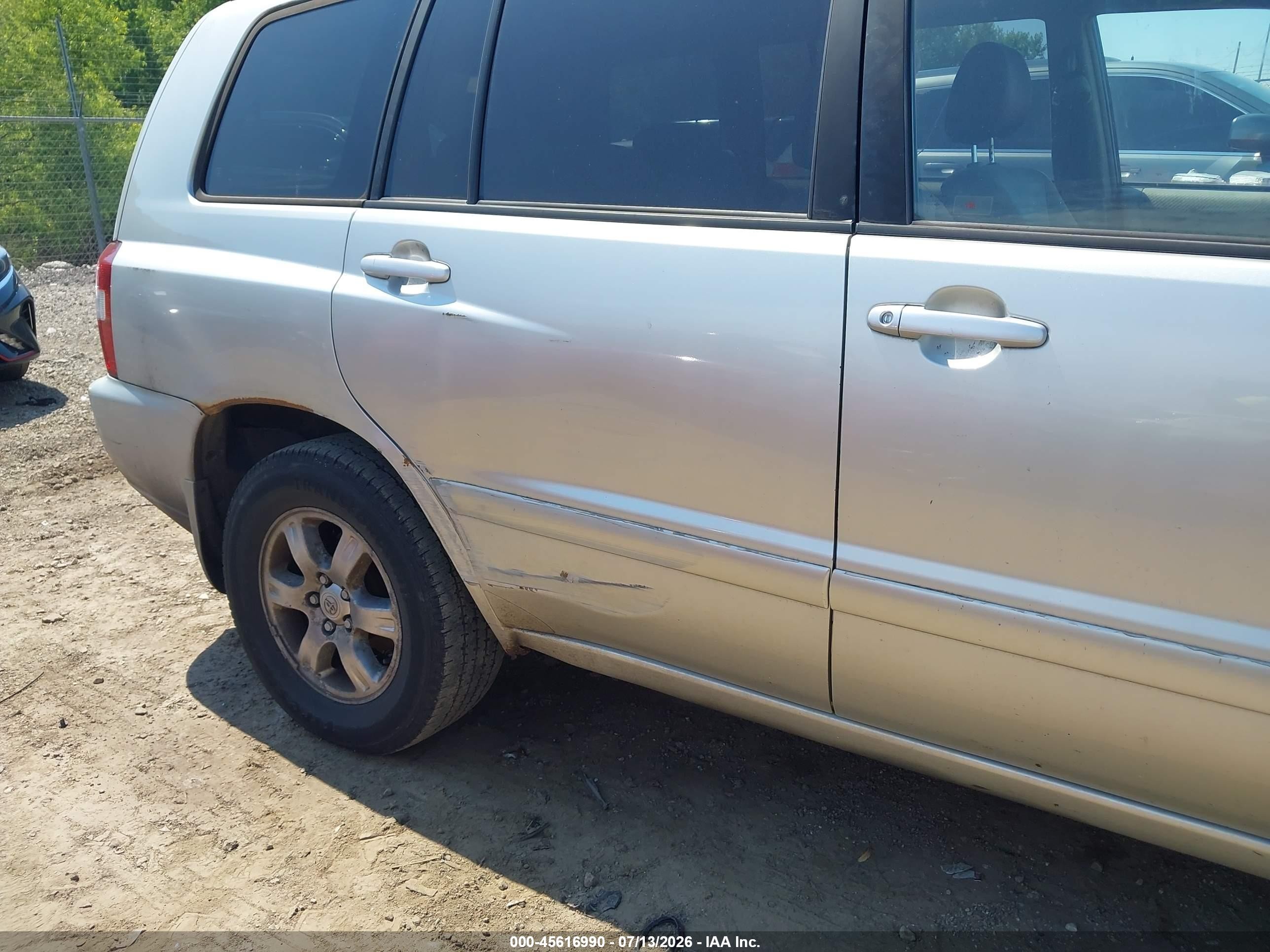 2004 Toyota Highlander V6 Серебряный vin: JTEEP21AX40059546