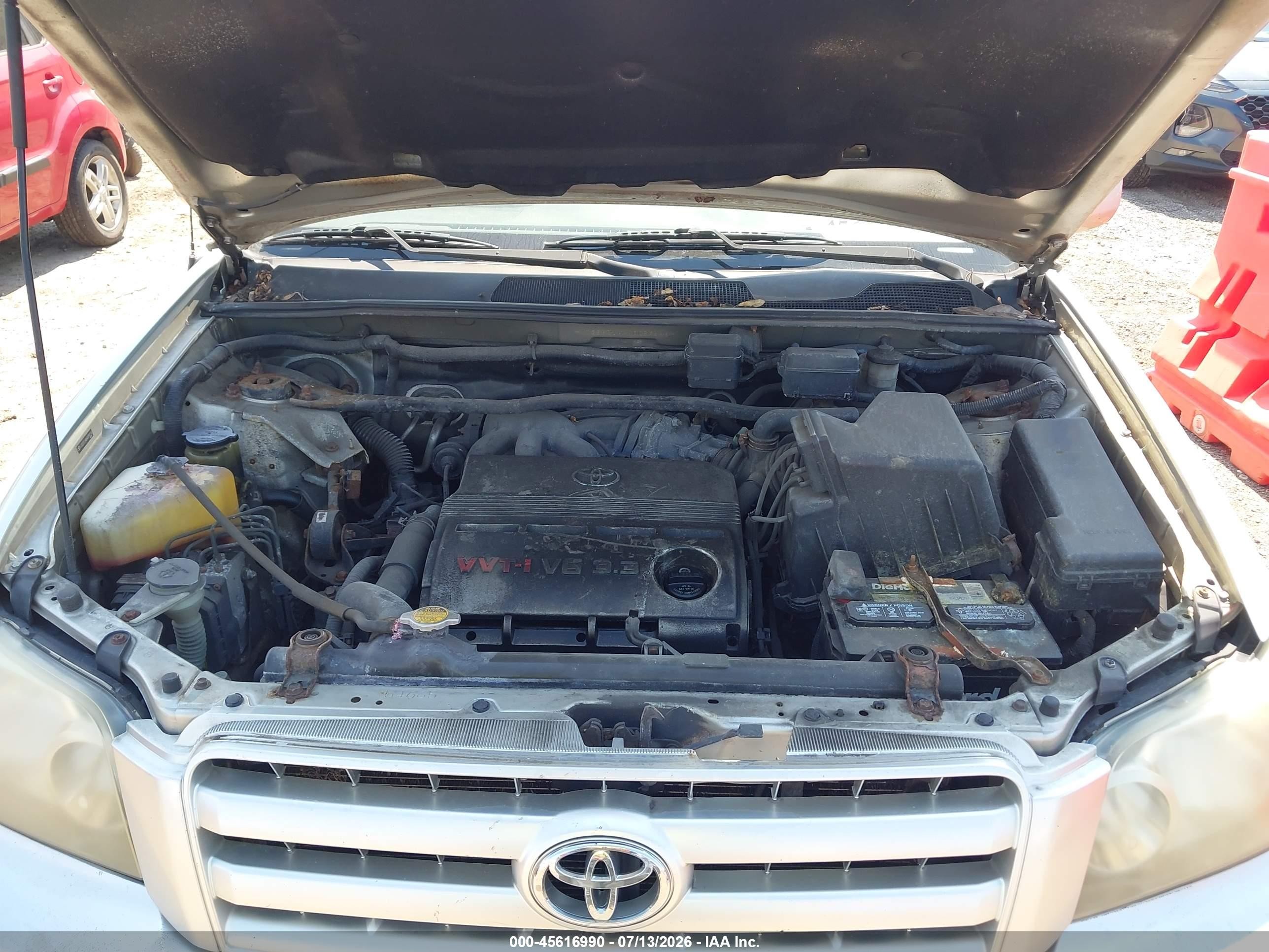 2004 Toyota Highlander V6 Серебряный vin: JTEEP21AX40059546
