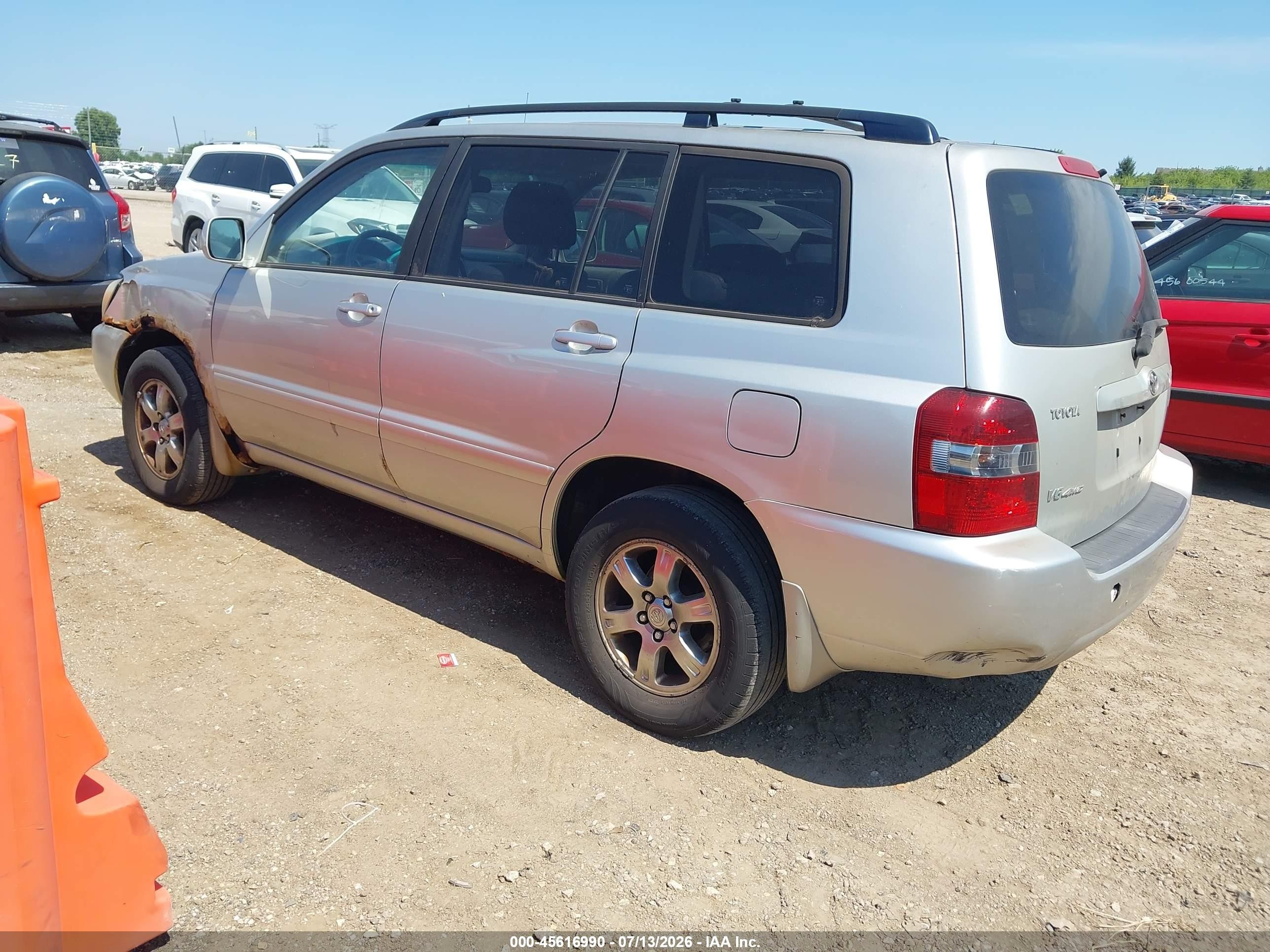 2004 Toyota Highlander V6 Серебряный vin: JTEEP21AX40059546