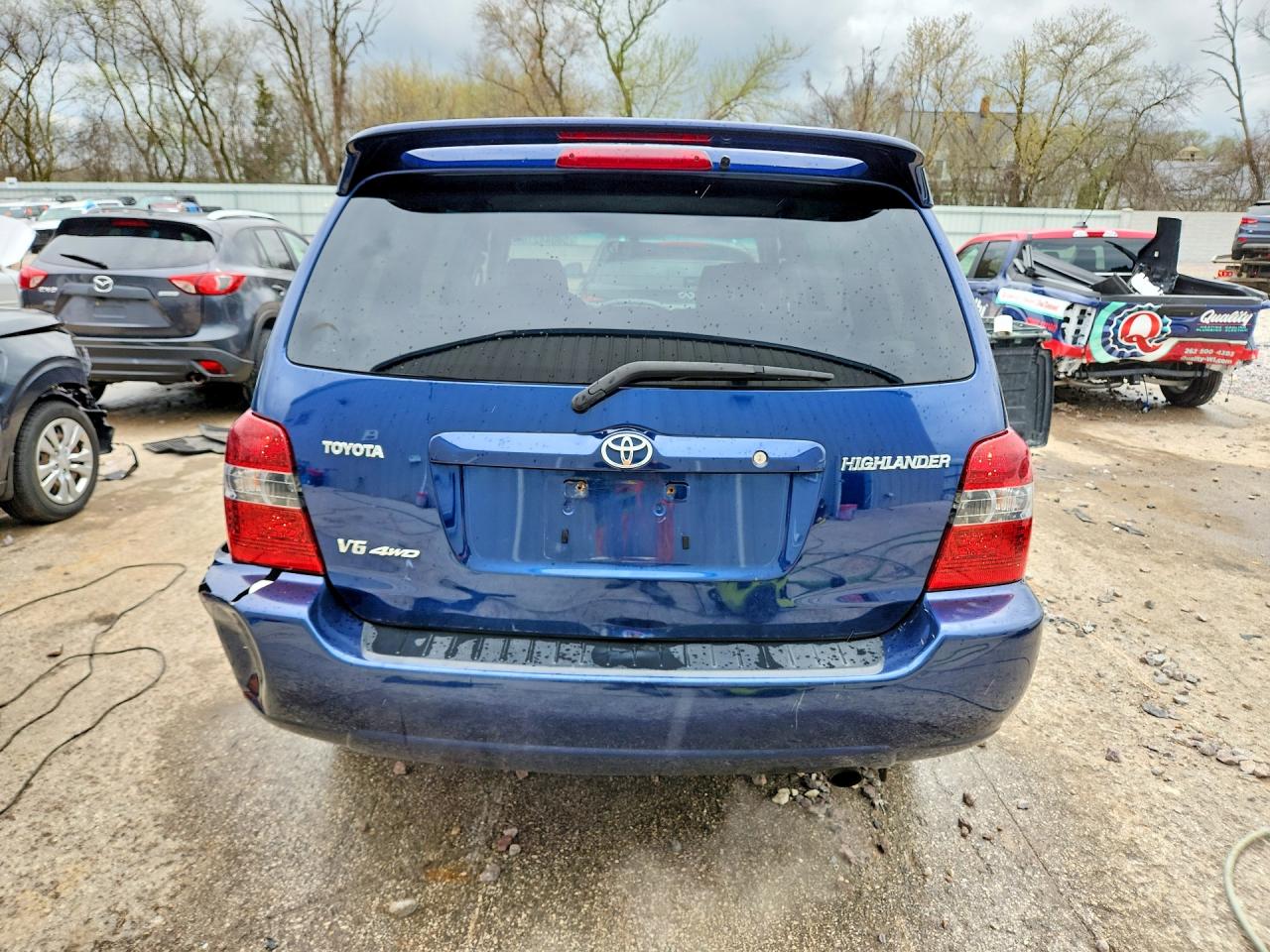 2004 Toyota Highlander Base Blue vin: JTEEP21AX40059658