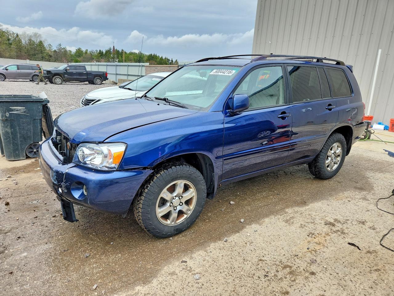 2004 Toyota Highlander Base Blue vin: JTEEP21AX40059658