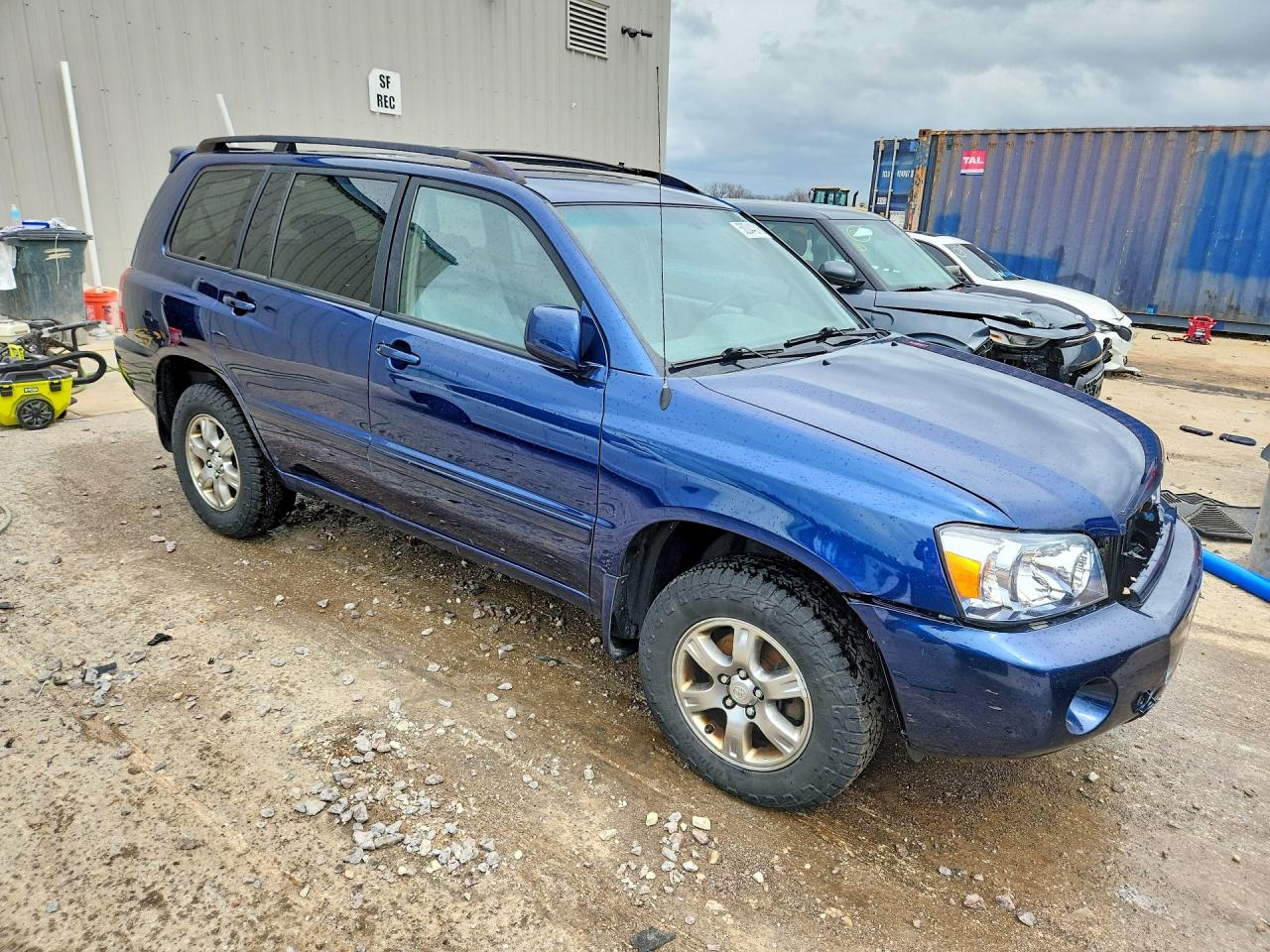 2004 Toyota Highlander Base Blue vin: JTEEP21AX40059658