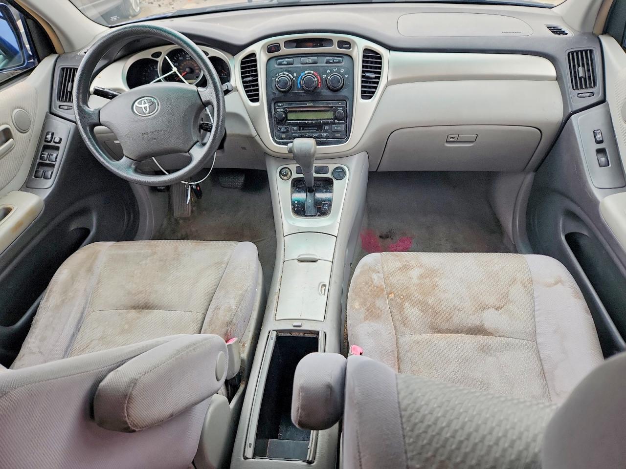 2004 Toyota Highlander Base Blue vin: JTEEP21AX40059658