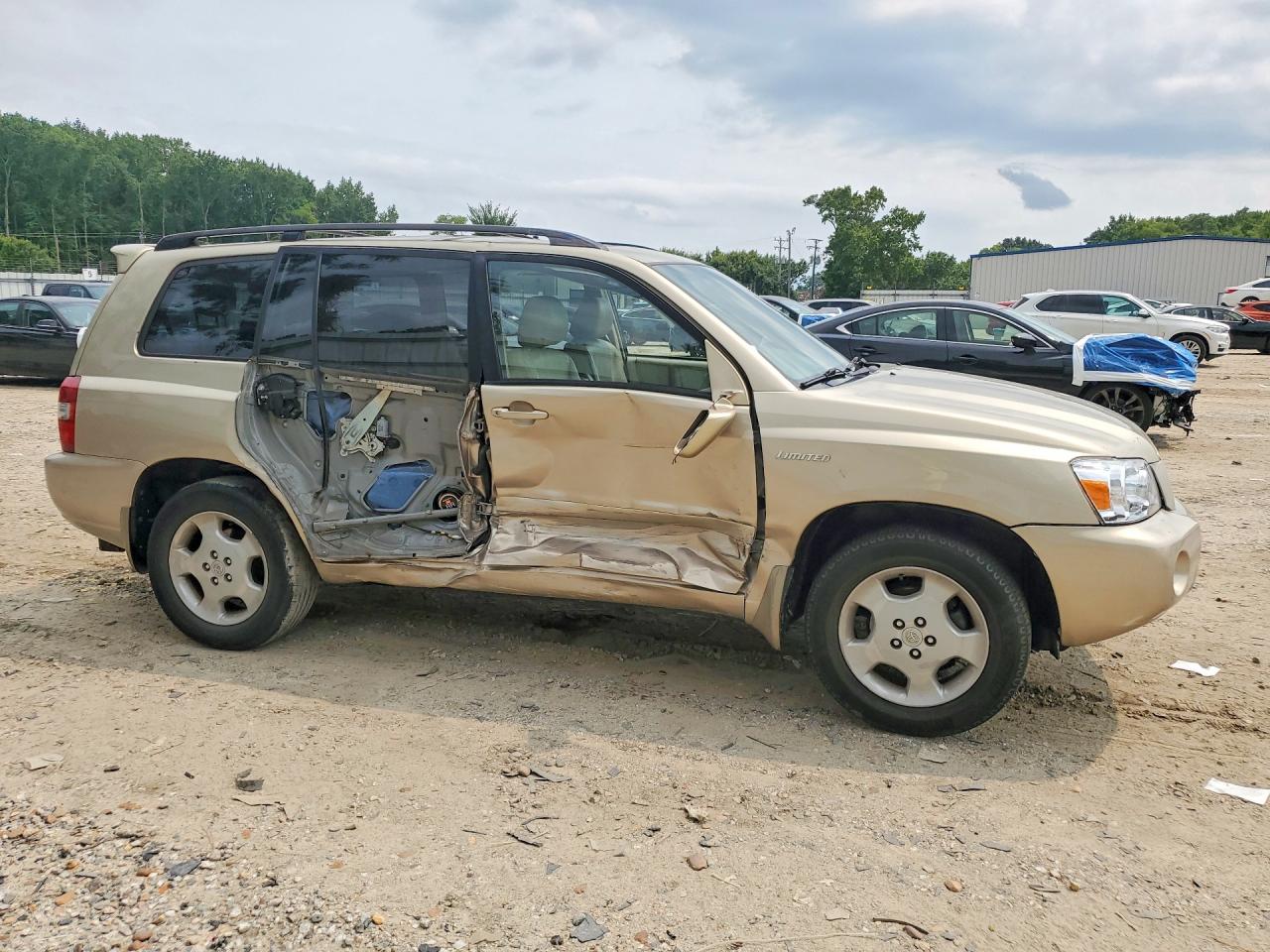 2005 Toyota Highlander Limited Золотой vin: JTEEP21AX50079488