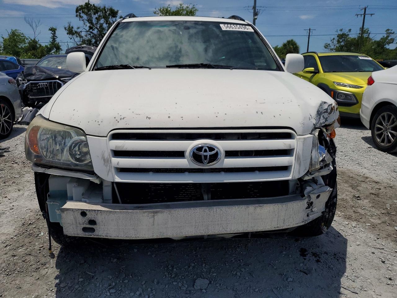 2005 Toyota Highlander Limited White vin: JTEEP21AX50095030
