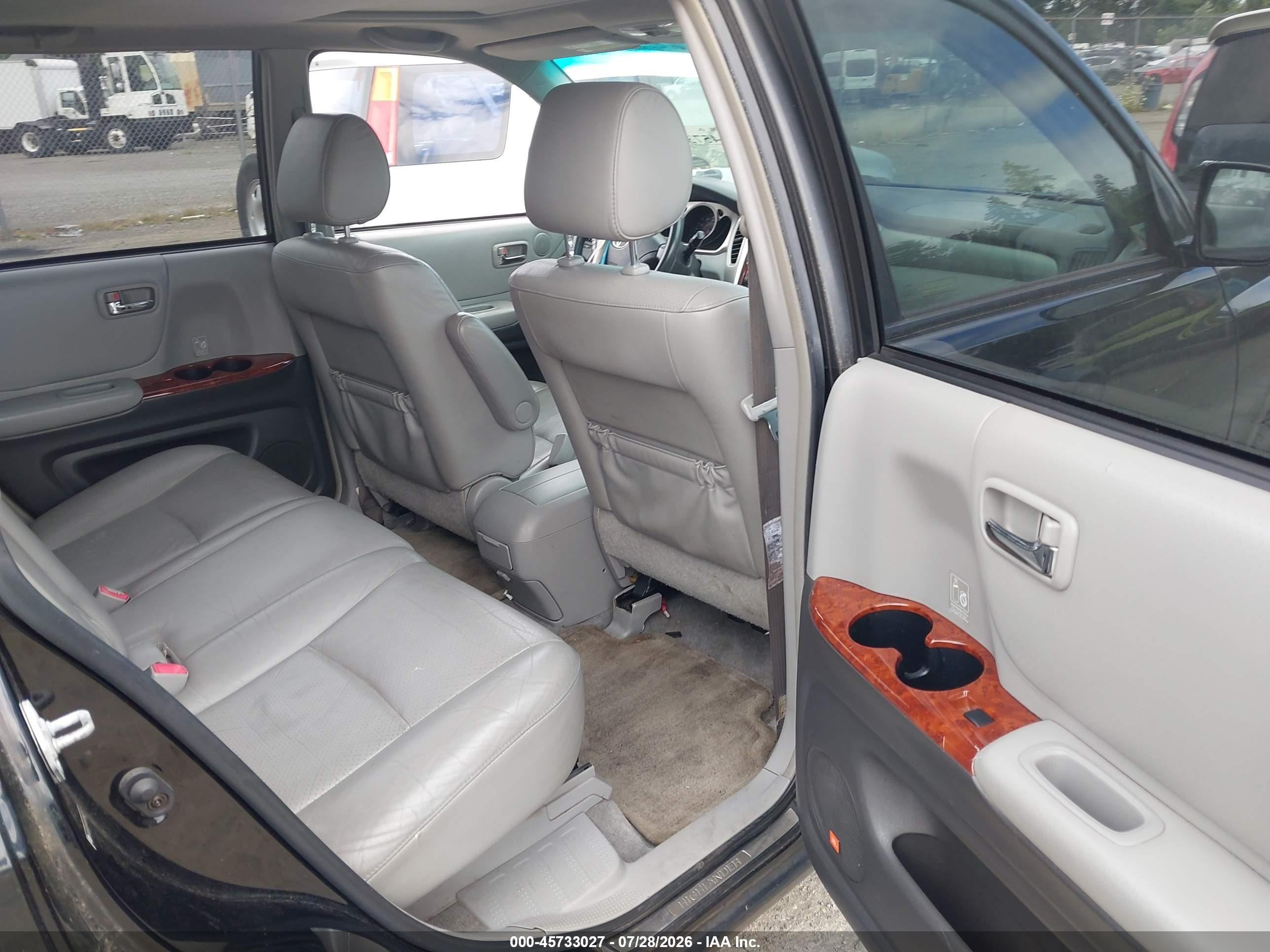 2005 Toyota Highlander Limited V6 Black vin: JTEEP21AX50096369