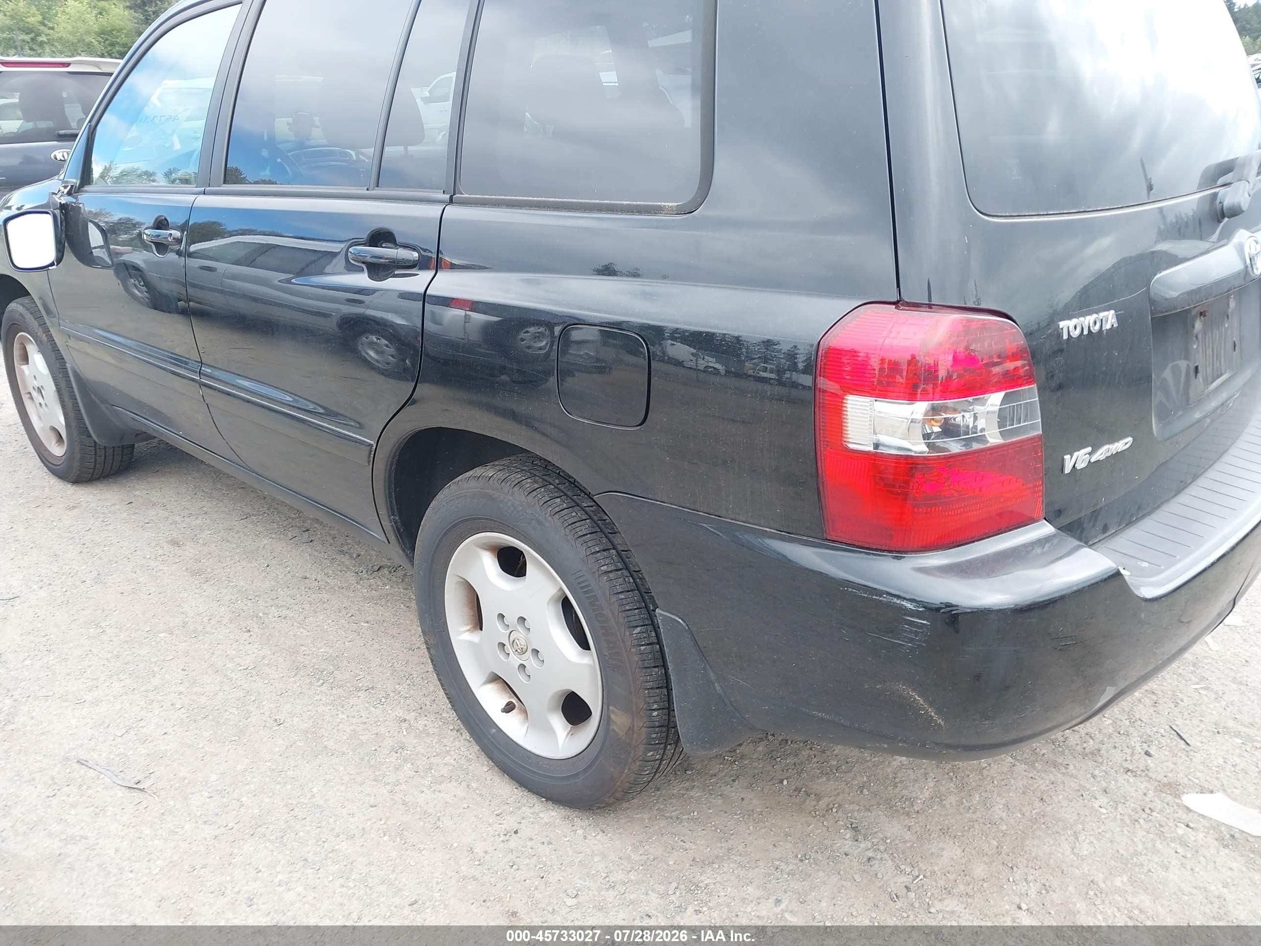 2005 Toyota Highlander Limited V6 Black vin: JTEEP21AX50096369