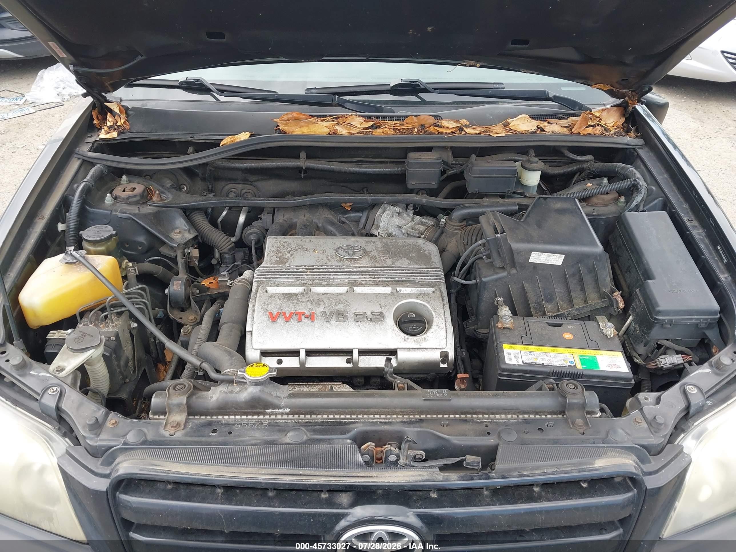 2005 Toyota Highlander Limited V6 Black vin: JTEEP21AX50096369