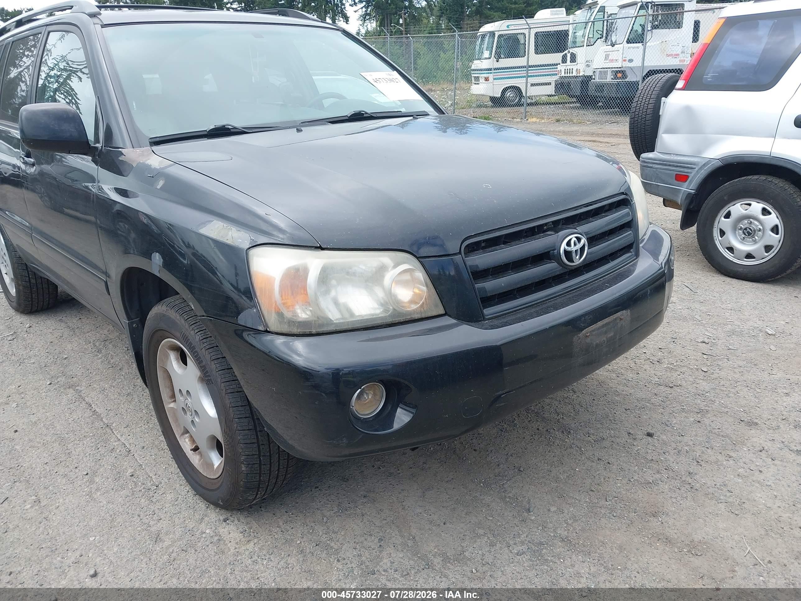 2005 Toyota Highlander Limited V6 Black vin: JTEEP21AX50096369
