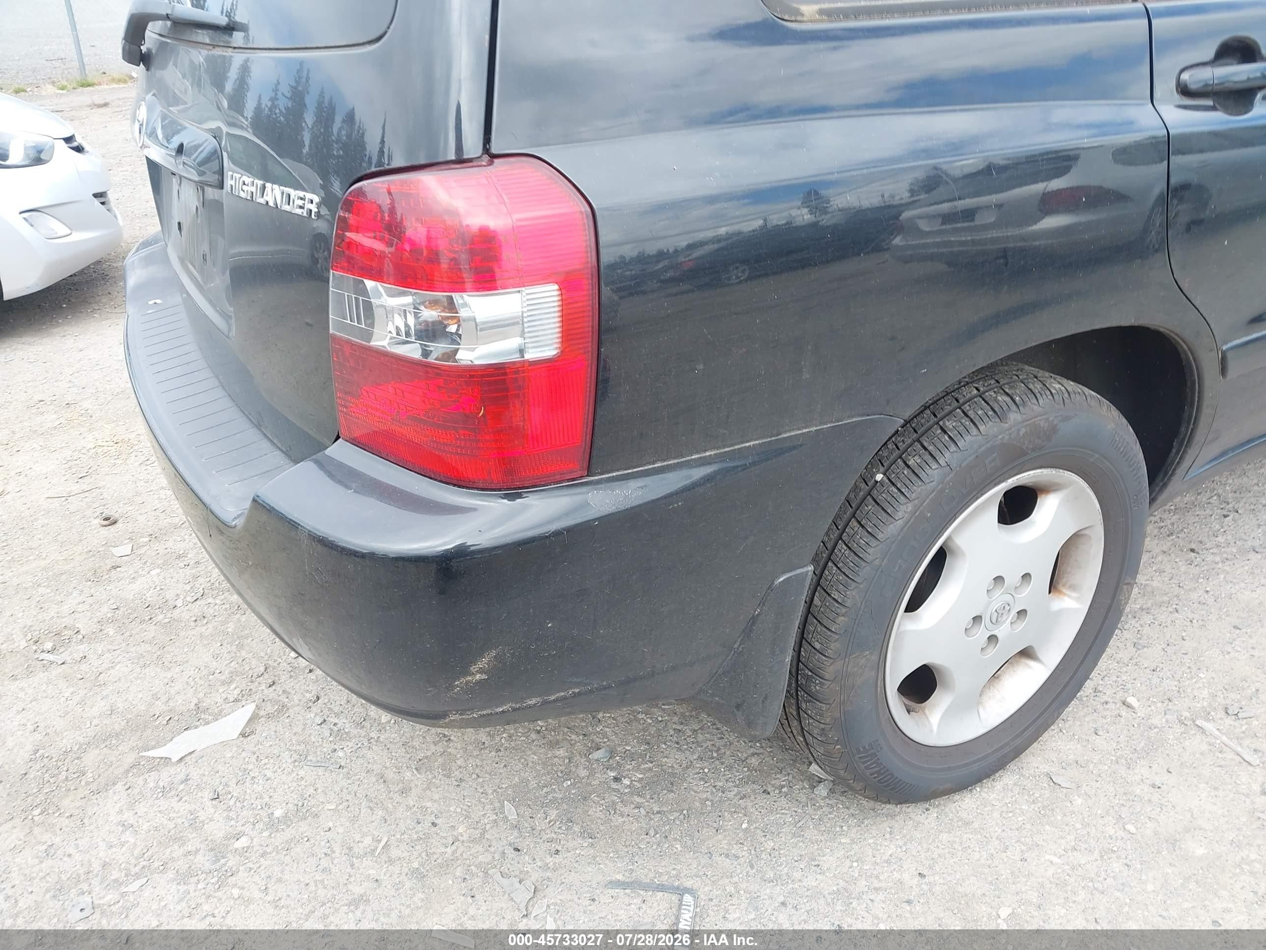 2005 Toyota Highlander Limited V6 Black vin: JTEEP21AX50096369